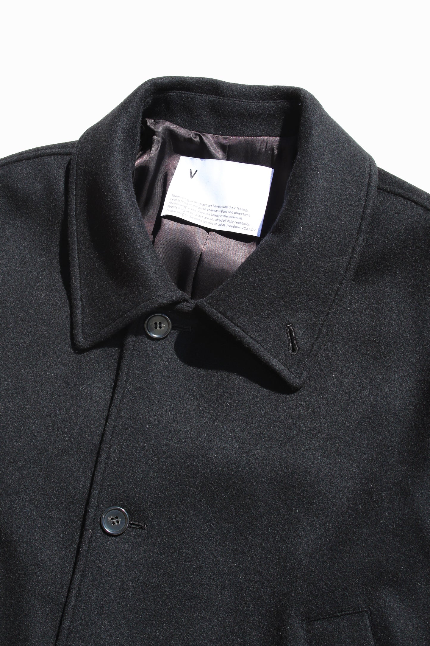 VOAAOV S100 WOOL BEAVER COAT