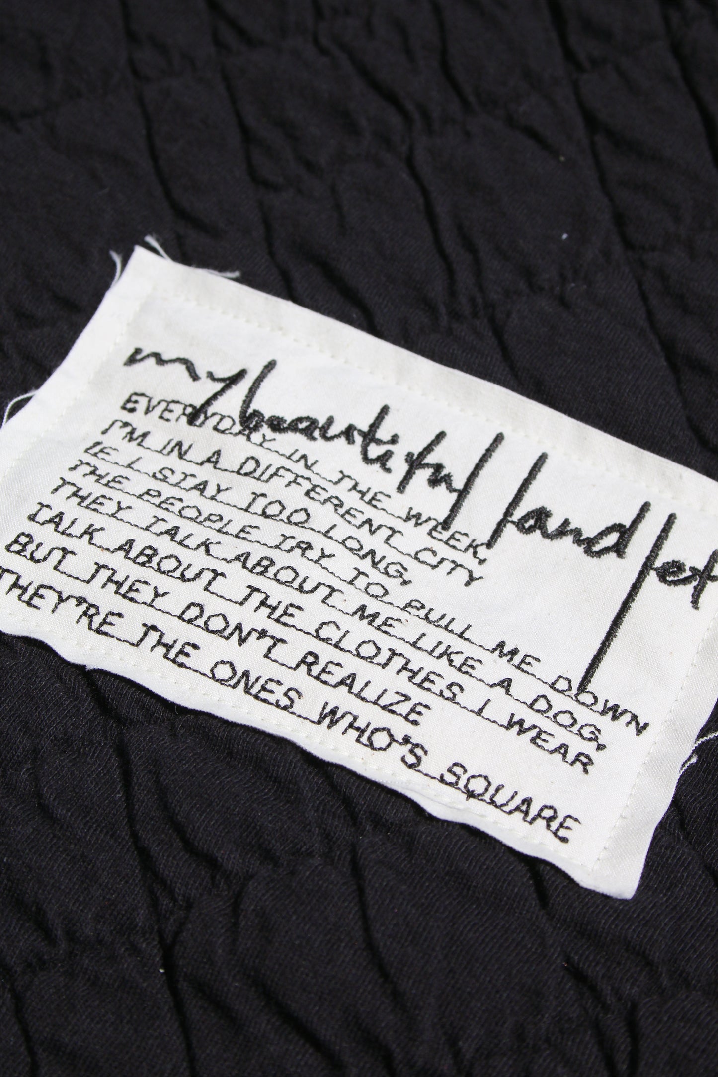 MY BEAUTIFUL LANDLET QUILTED JACQUARD BAG - BLACK