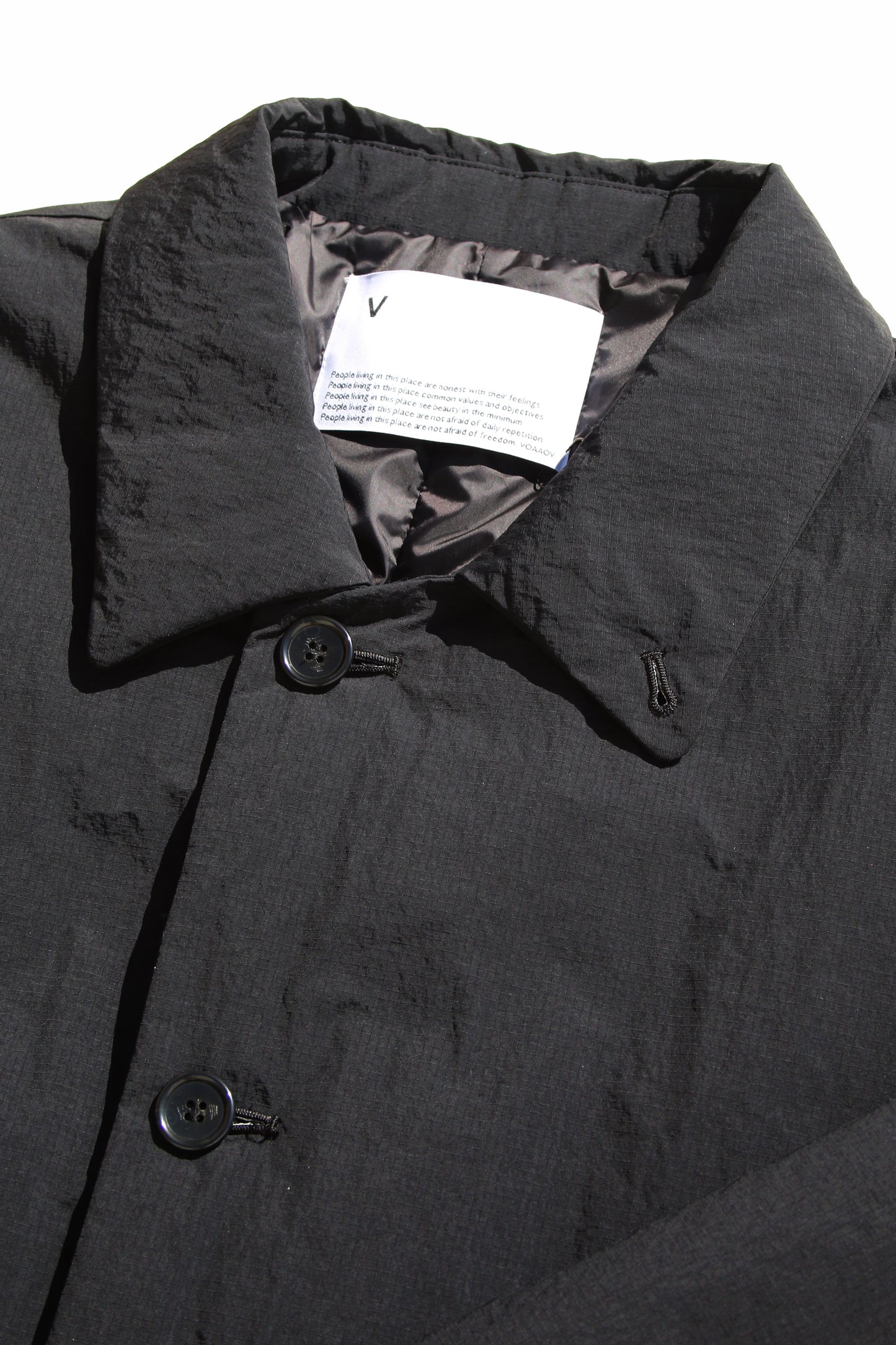 VOAAOV KAWADA DOWN RIPSTOP NYLON TAFFTA JACKET
