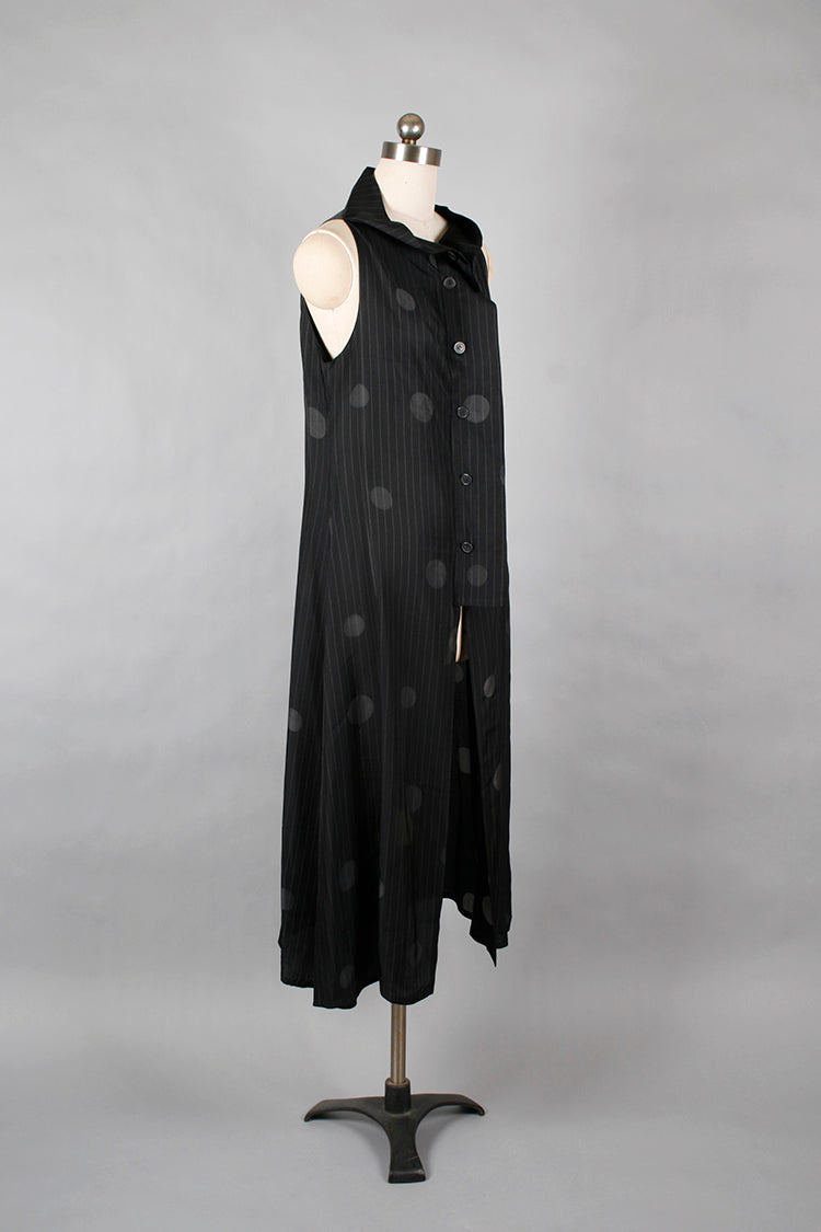 Y's CUPRO DRESS BLACK
