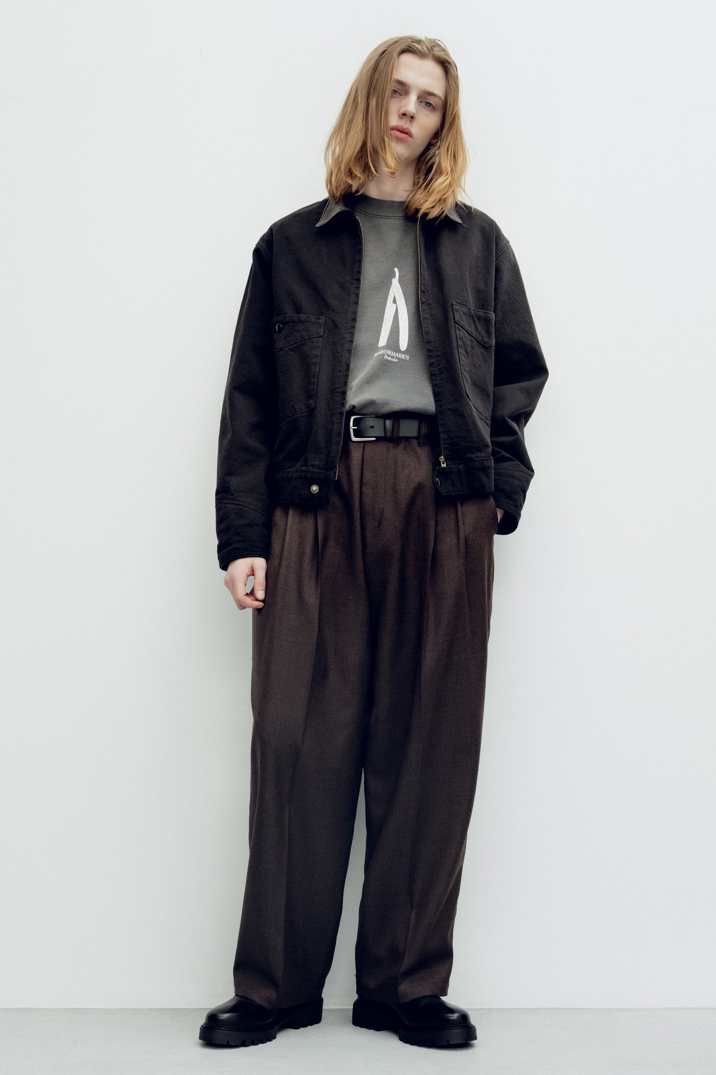 ESSAY PIGMENT DROPSHOULDER T-SHIRT - RAZORMARK