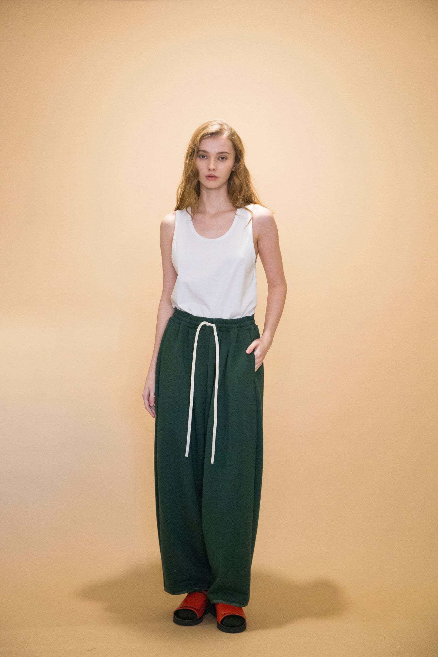 MY BEAUTIFUL LANDLET 30/7 TIGHT TENSION FLEECE FABRIC SWEAT PANTS