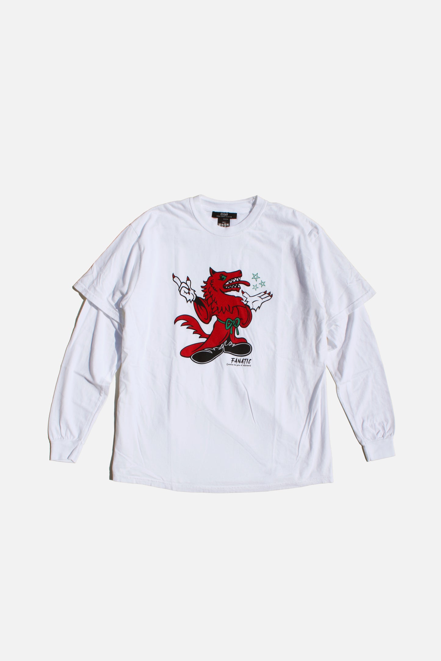 ESSAY LAYERED OVERSIZE LONG T-SHIRT - FANATIC