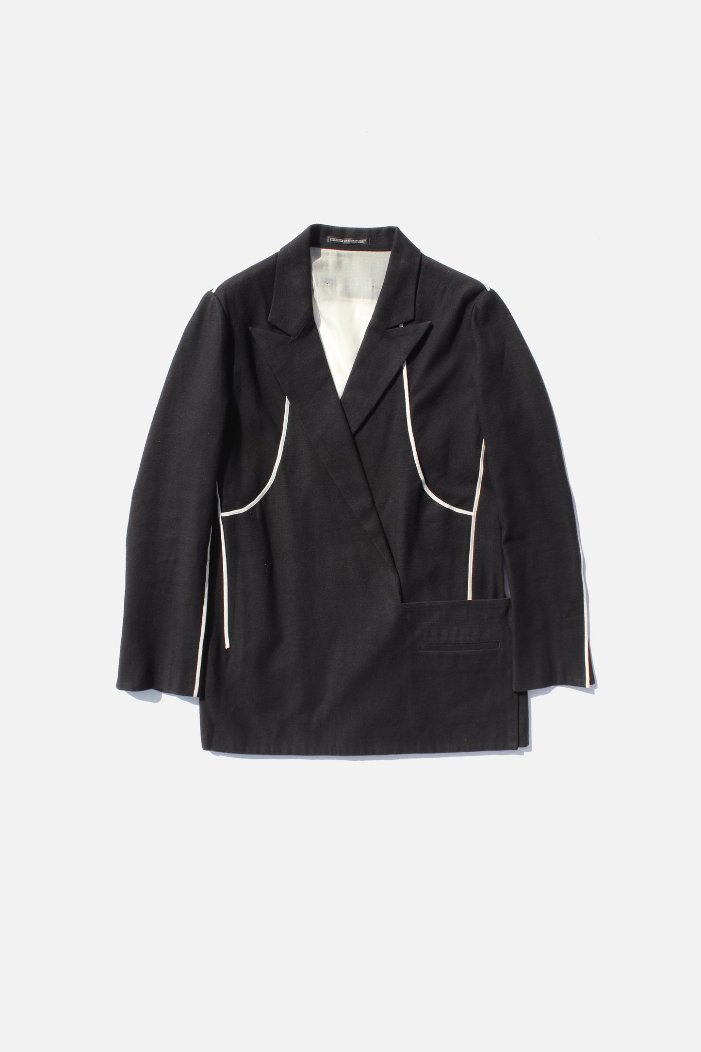 Yohji Yamamoto FEMME WRAP JACKET BLACK