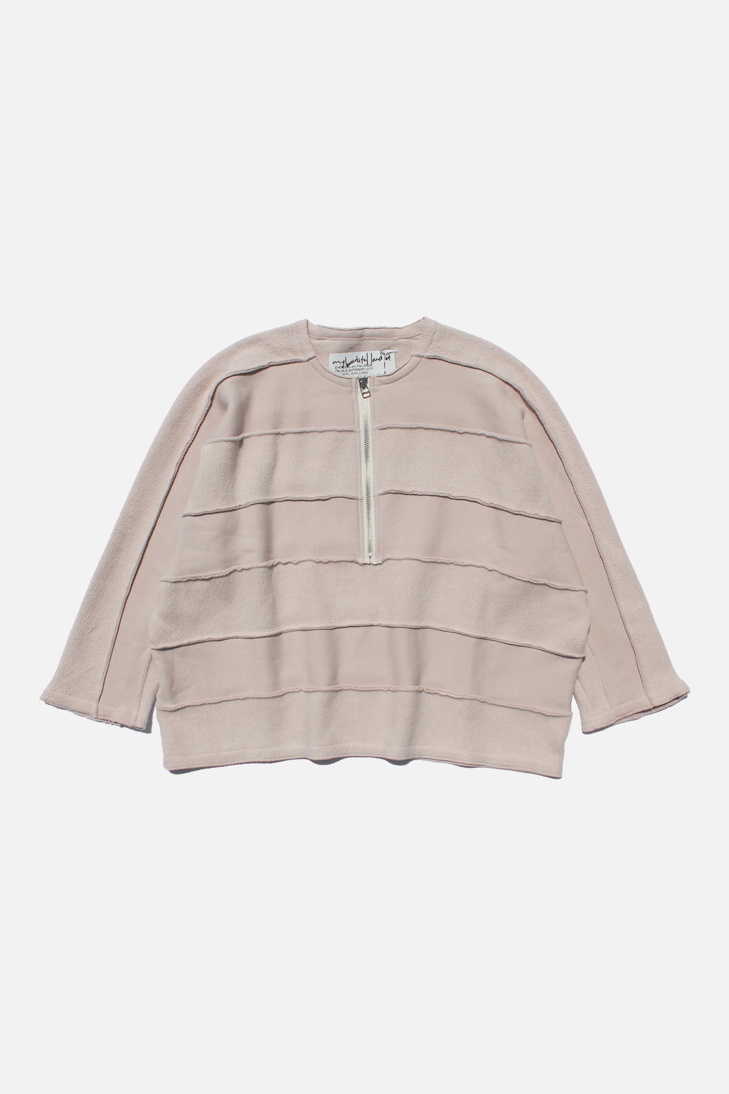 MY BEAUTIFUL LANDLET NAPPING BRUSHED FRENCH TERRY PULLOVER - PINK