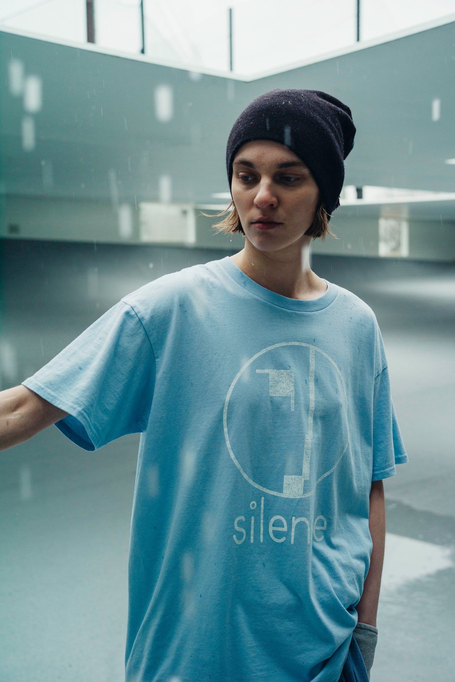 ESSAY RINGSPUN TEE - LIGHT BLUE