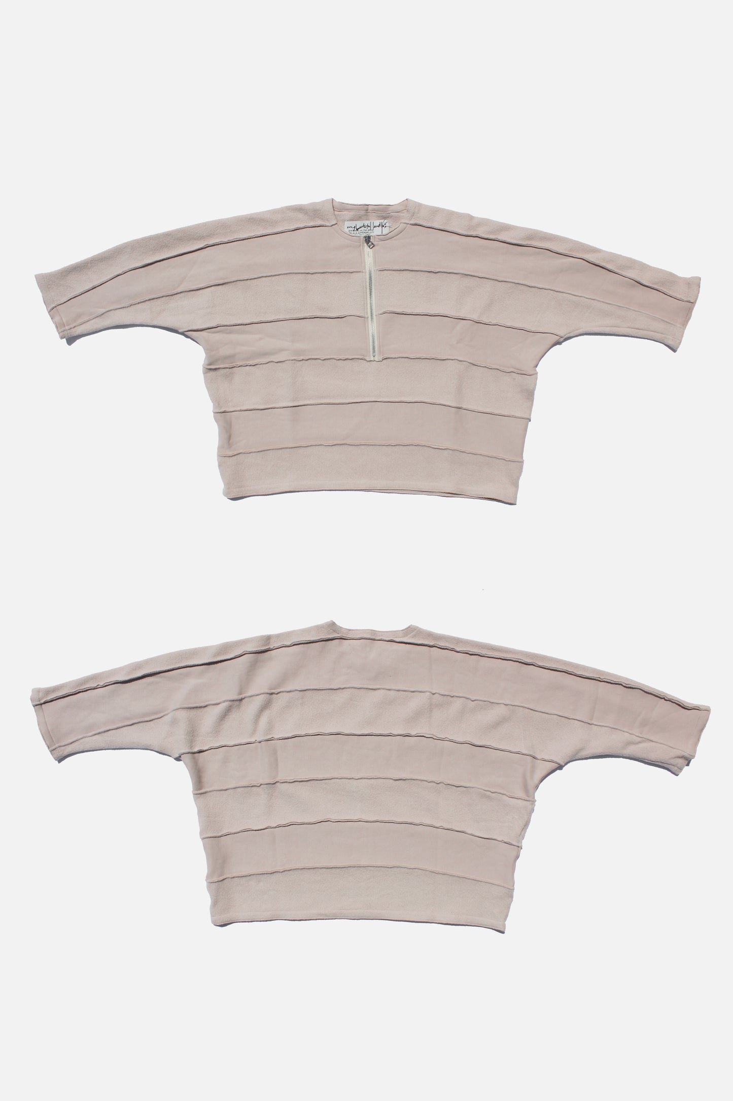 MY BEAUTIFUL LANDLET NAPPING BRUSHED FRENCH TERRY PULLOVER - PINK