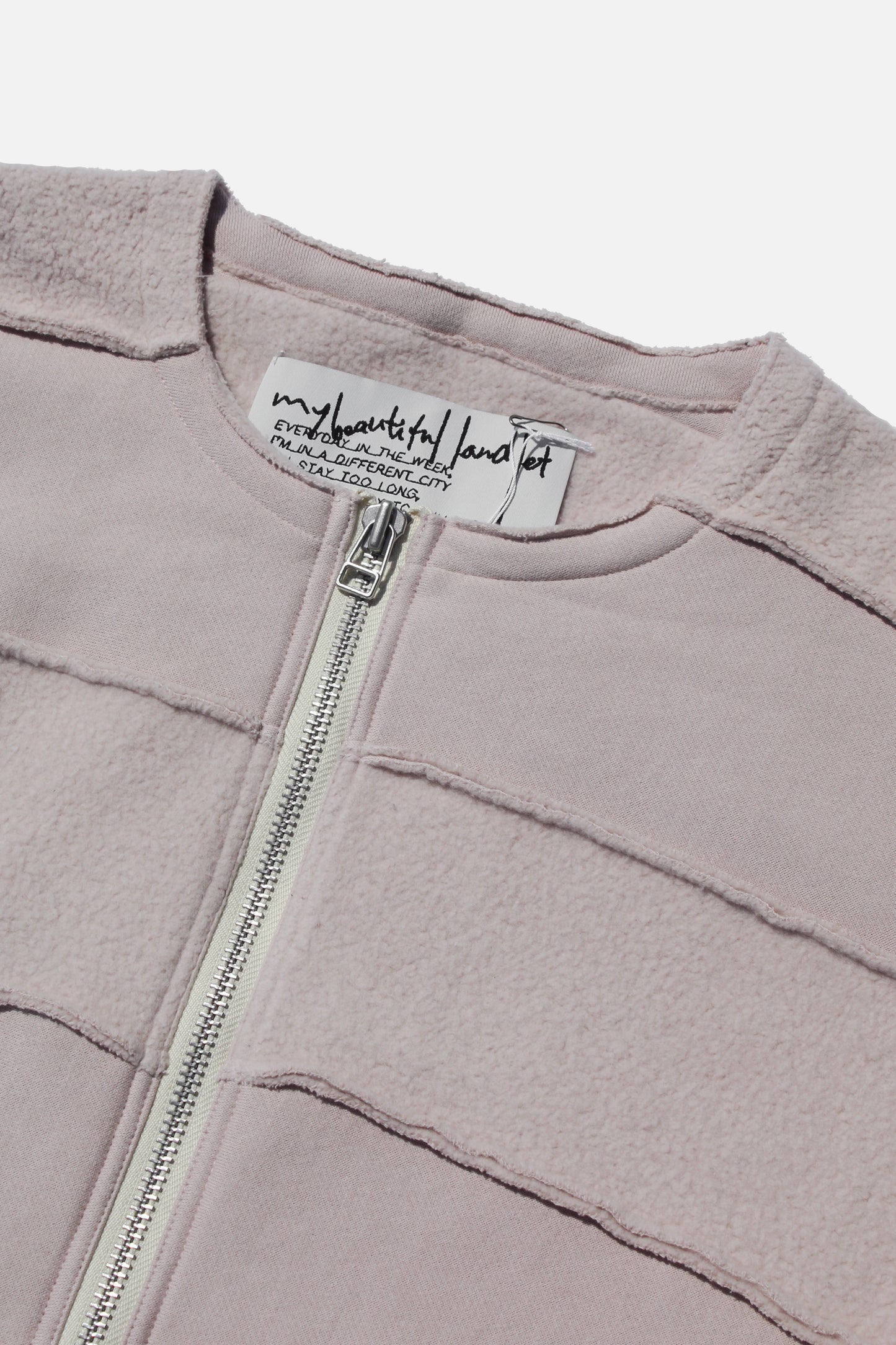 MY BEAUTIFUL LANDLET NAPPING BRUSHED FRENCH TERRY PULLOVER - PINK