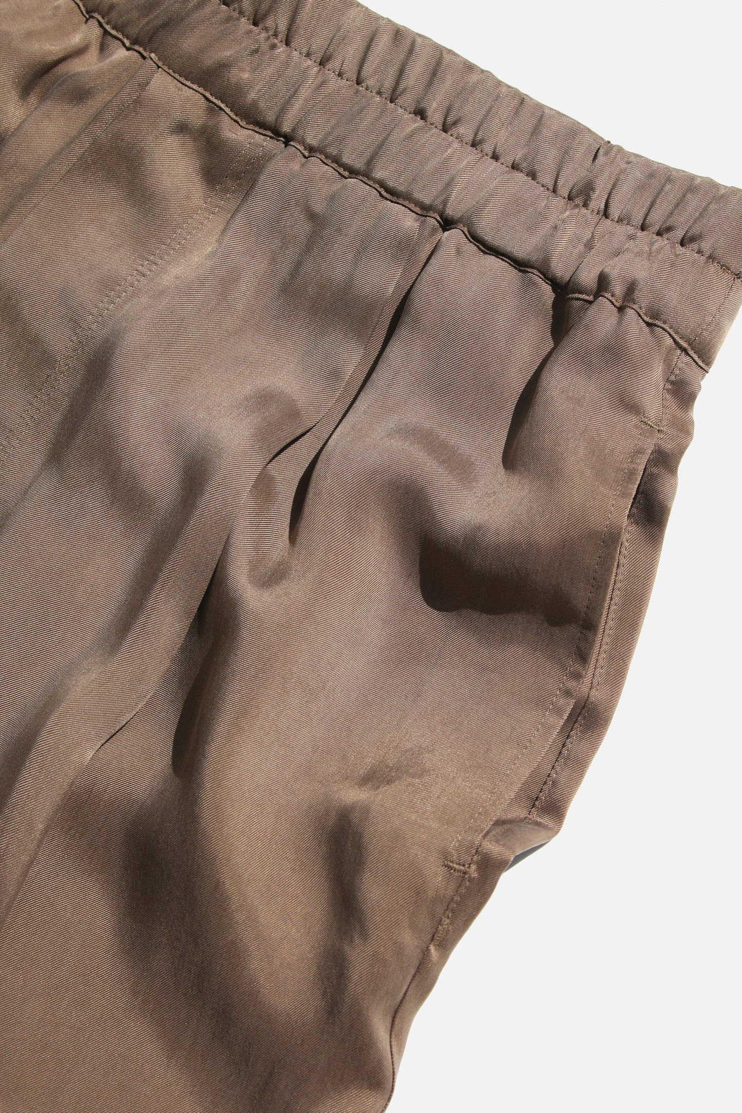 VOAAOV CUPRO TWILL PANTS - BEIGE