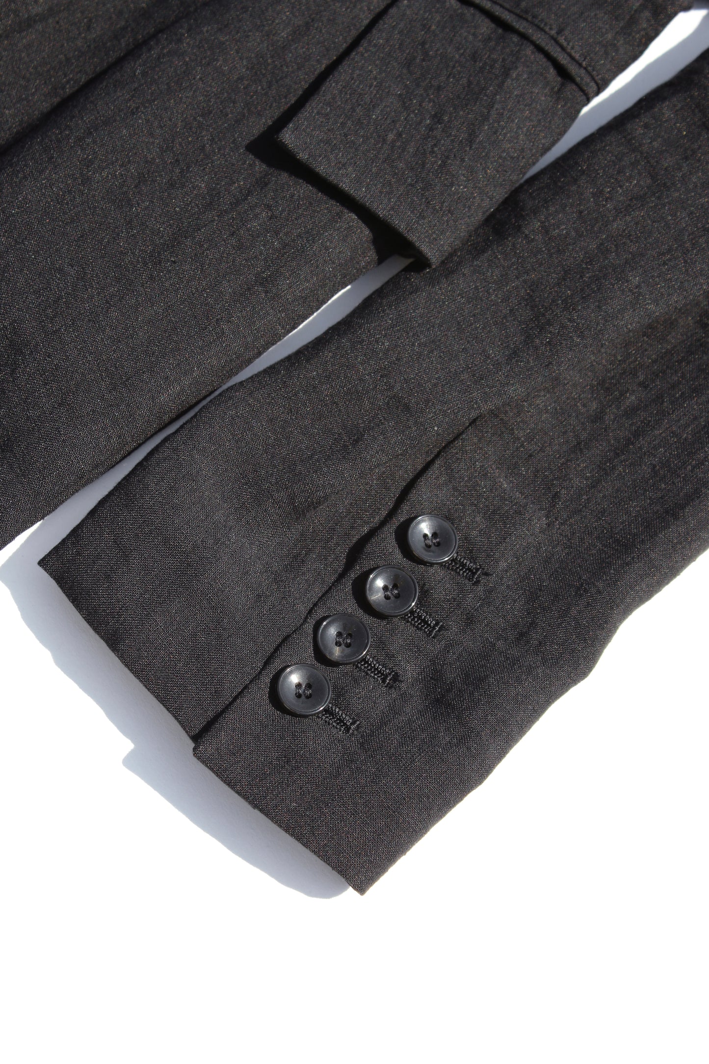 REGULATION Yohji Yamamoto LINEN LONG JACKET BLACK