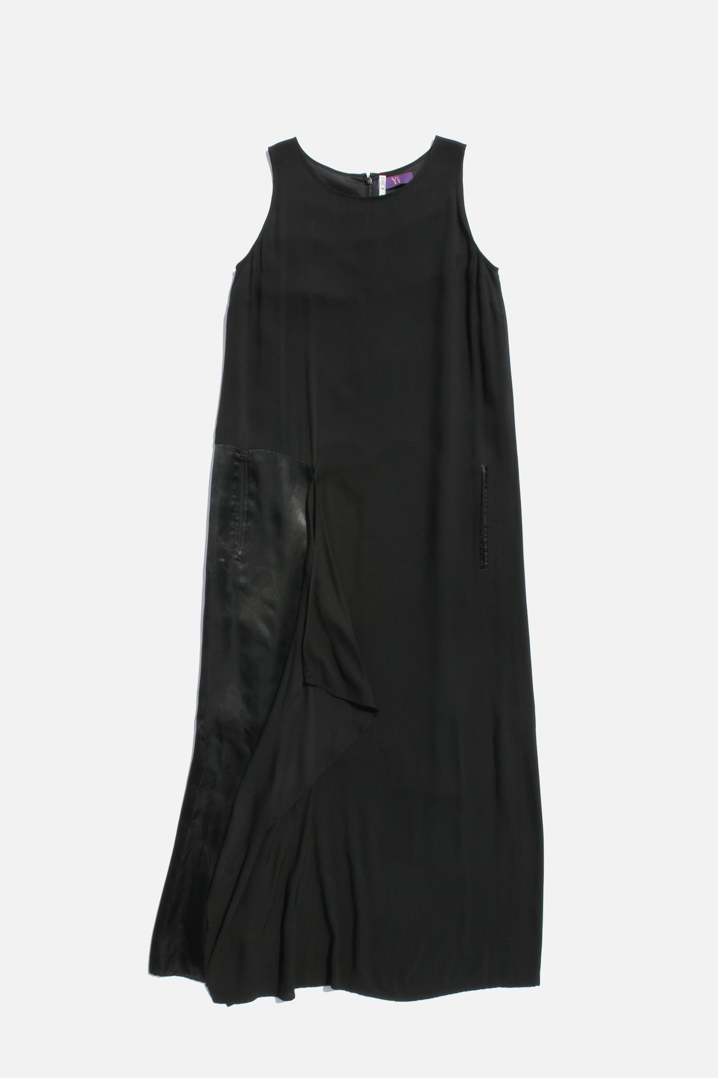 Y's SLEEVELESS LONG DRESS BLACK