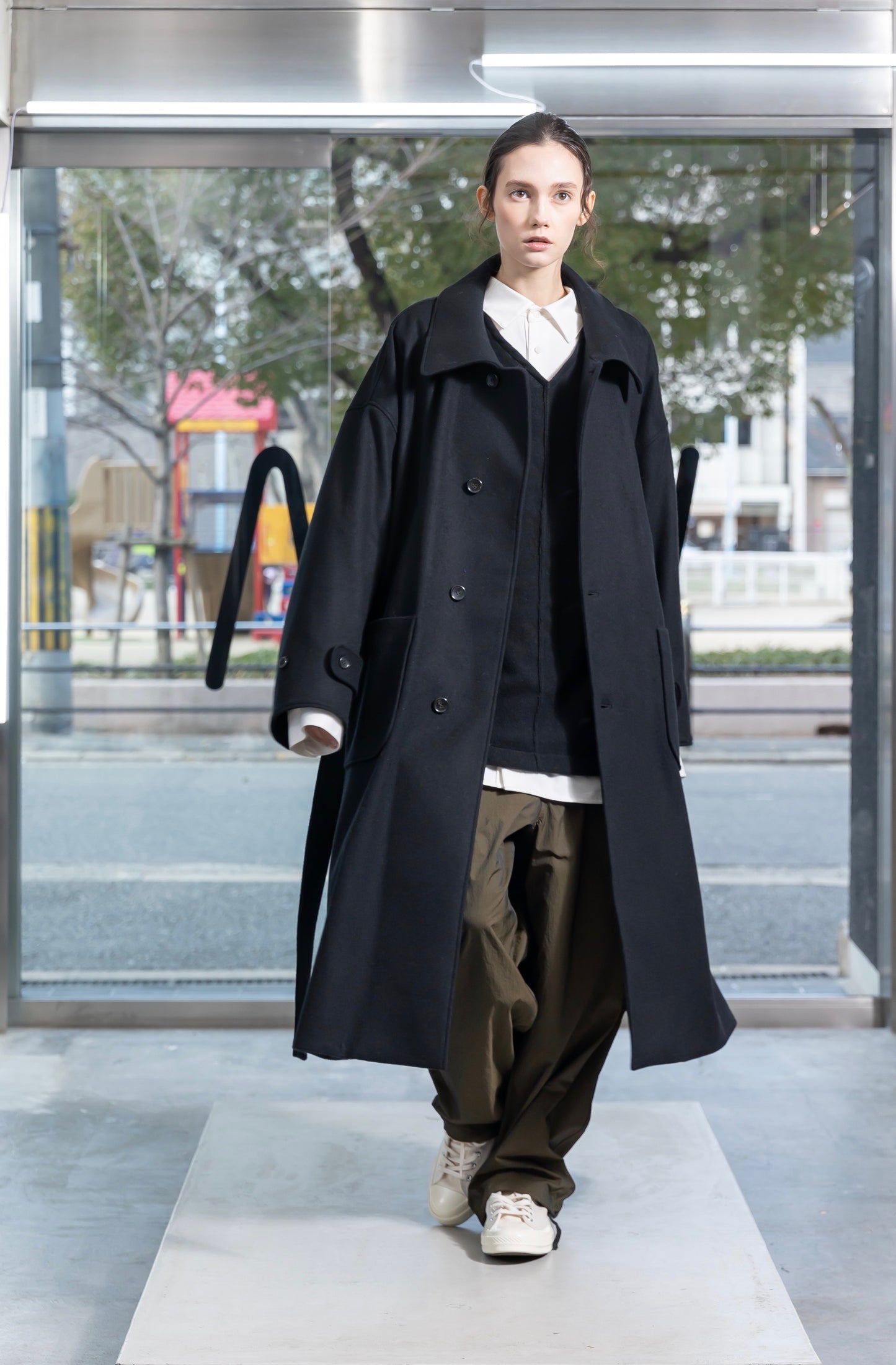VOAAOV S100 WOOL BEAVER COAT