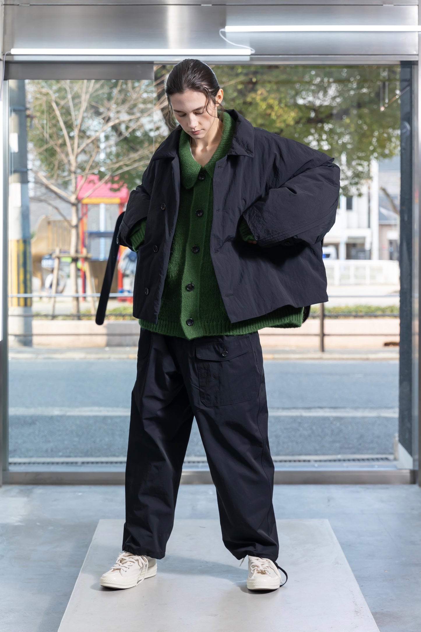 VOAAOV KAWADA DOWN RIPSTOP NYLON TAFFTA JACKET