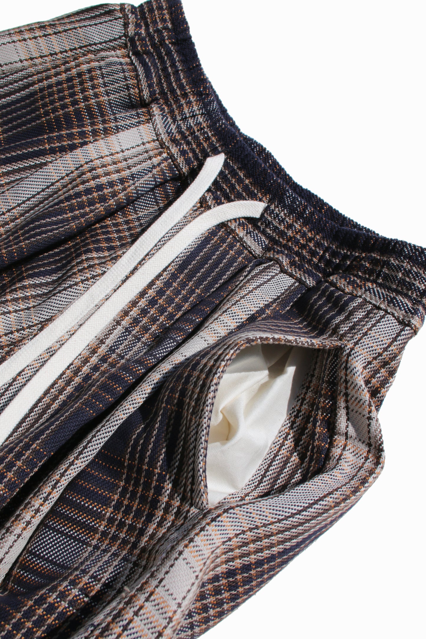 MY BEAUTIFUL LANDLET PLAID HEAVY TWILL PANTS