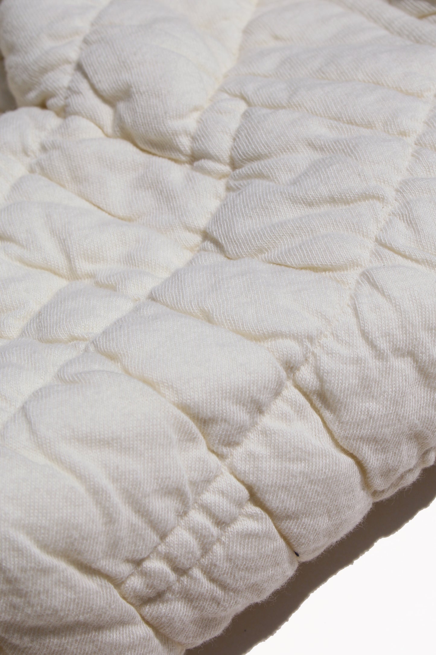 MY BEAUTIFUL LANDLET QUILTED JACQUARD EASY WIDE PANTS - OFF WHITE