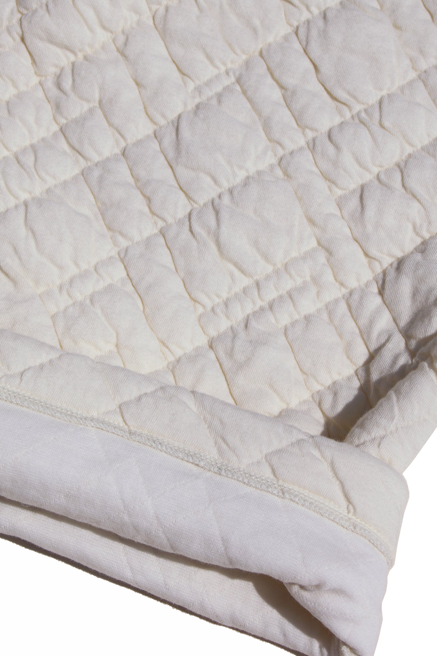 MY BEAUTIFUL LANDLET QUILTED JACQUARD EASY WIDE PANTS - OFF WHITE