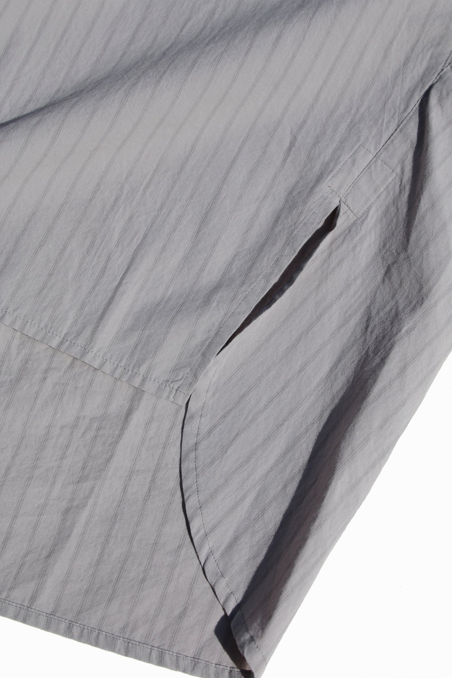 ESSAY DRAPE SHIRT - GREY STRIPE