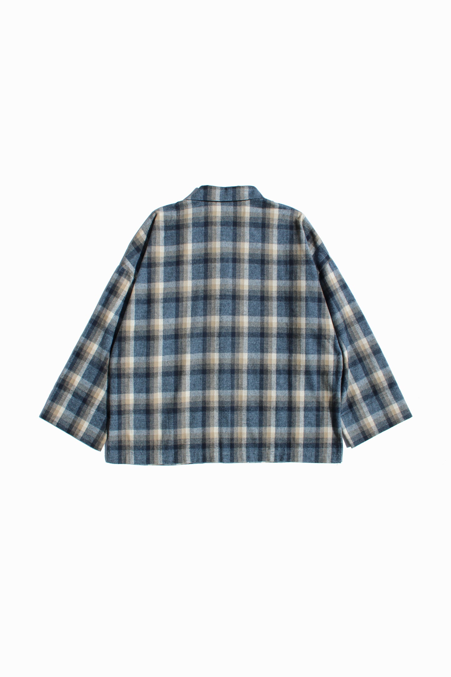 BASISBROEK ESSEN JACKET - BEIGE CHECK / BLUE CHECK