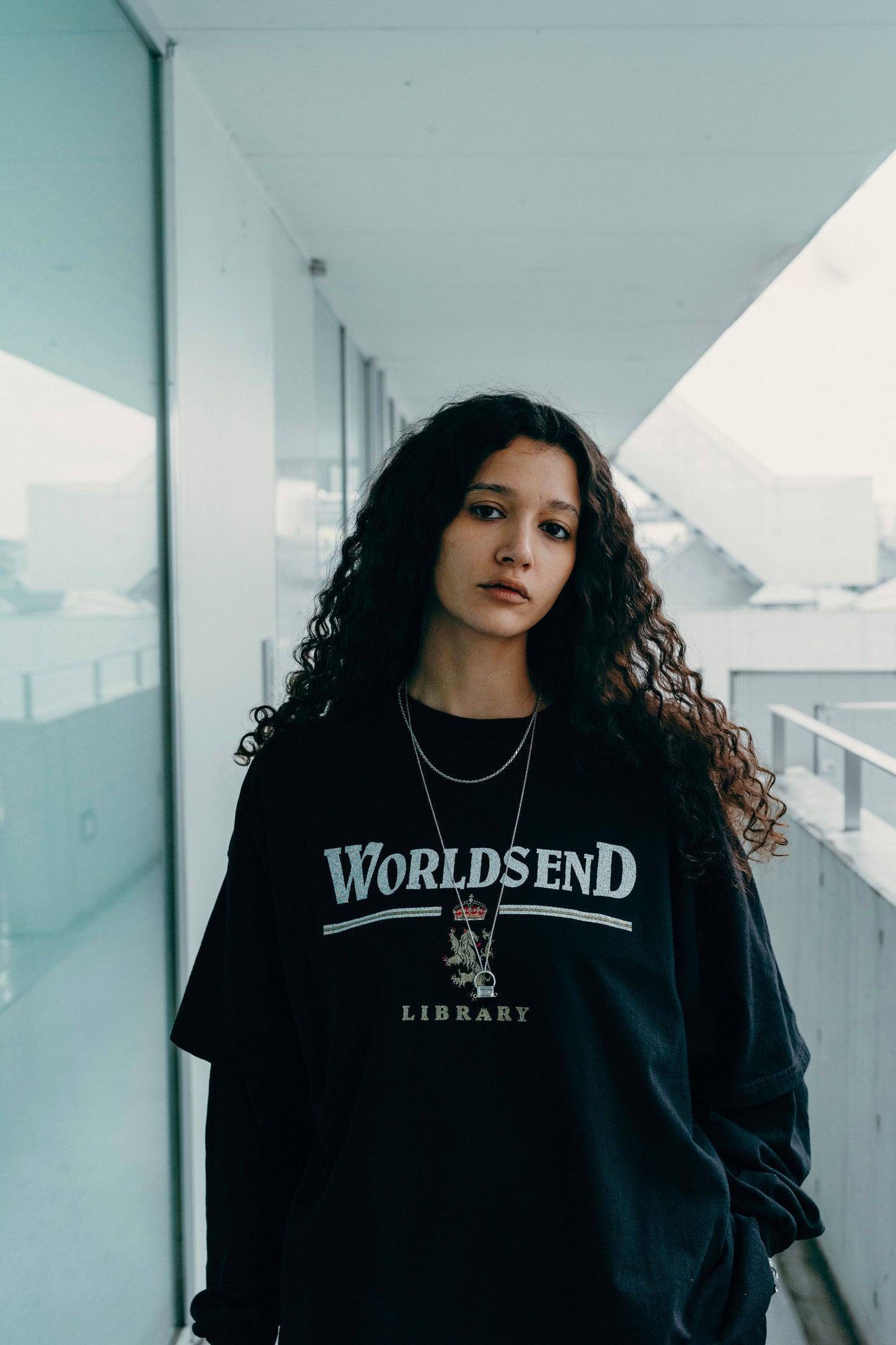 ESSAY LAYERED OVERSIZE LONG T-SHIRT - WORLDSEND