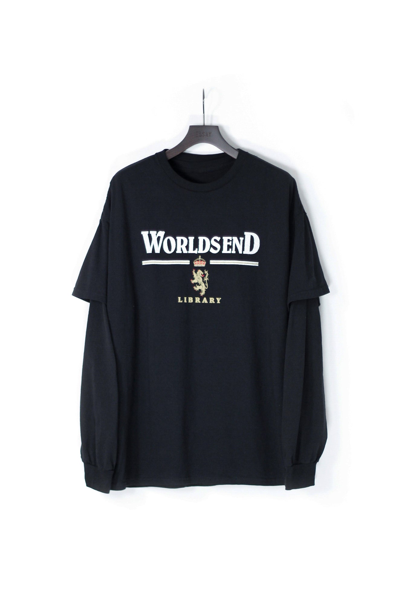 ESSAY LAYERED OVERSIZE LONG T-SHIRT - WORLDSEND