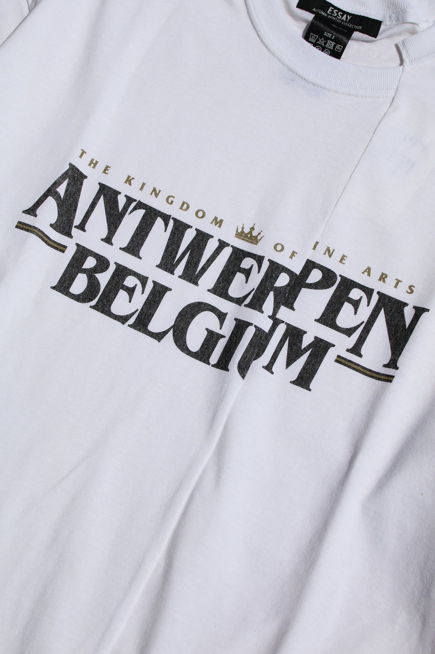 ESSAY CUT UP LONG LAYER T-SHIRT - ANTWERPEN WHITE