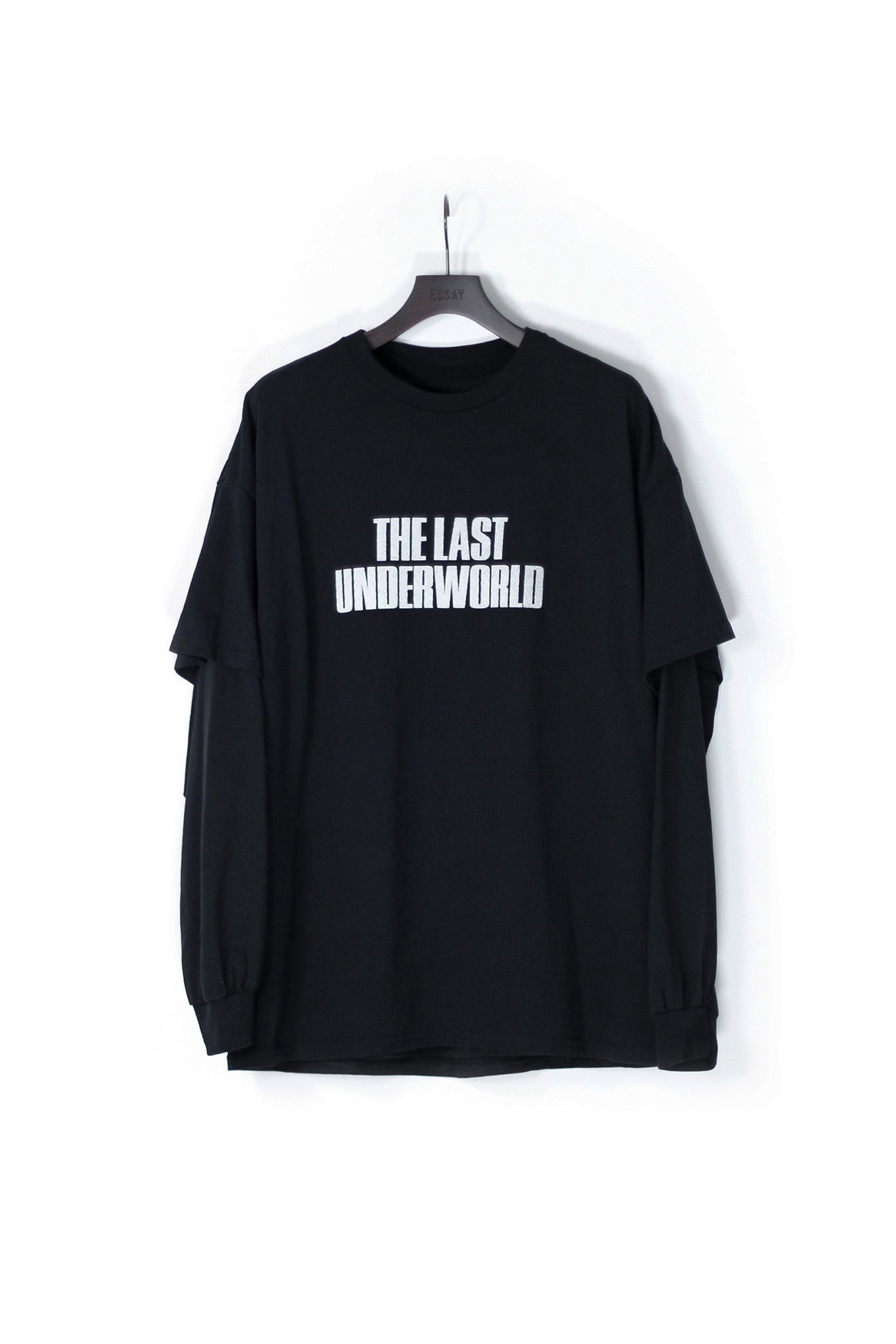 ESSAY LAYERED OVERSIZE LONG T-SHIRT - THE LAST UNDERWORLD