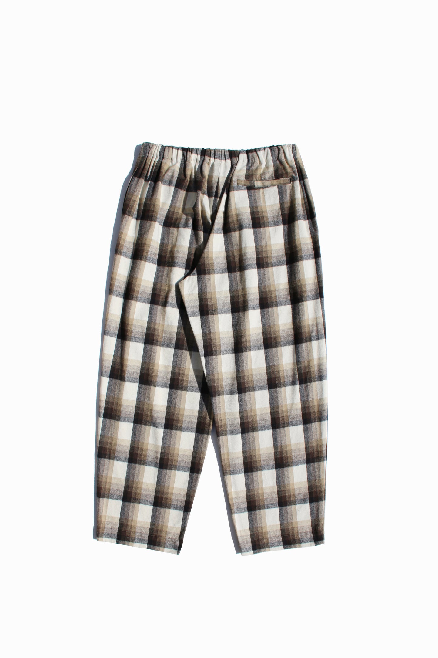 BASISBROEK REOVERT PANTS - BEIGE CHECK / BLUE CHECK