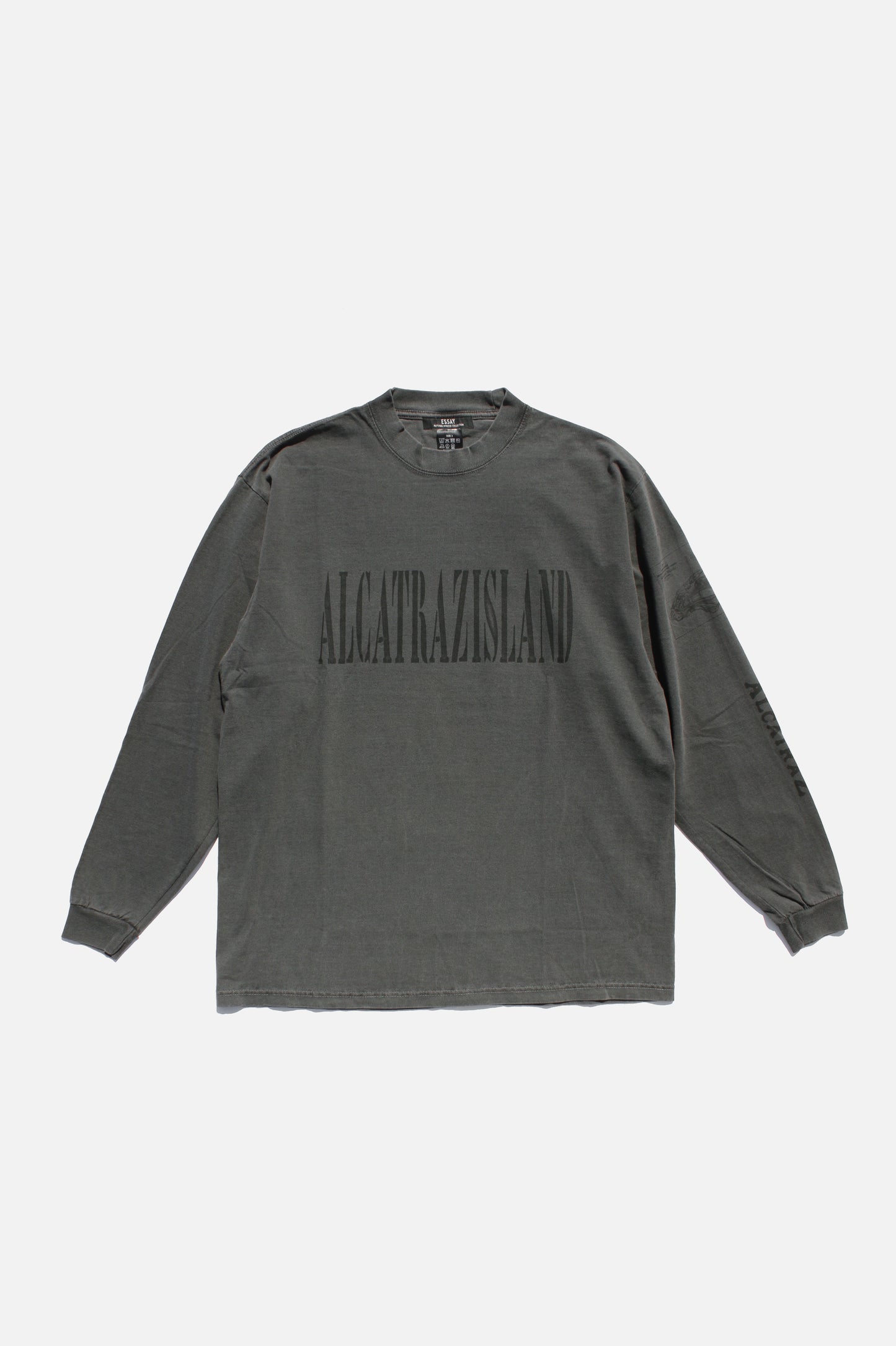 ESSAY PIGMENT DROPSHOULDER LONG T-SHIRT - ALCATRAZ