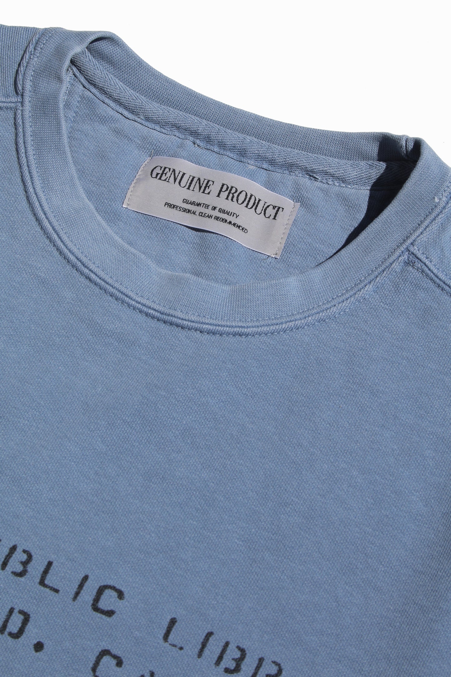 ESSAY PIGMENT SWEATER - LIGHT BLUE