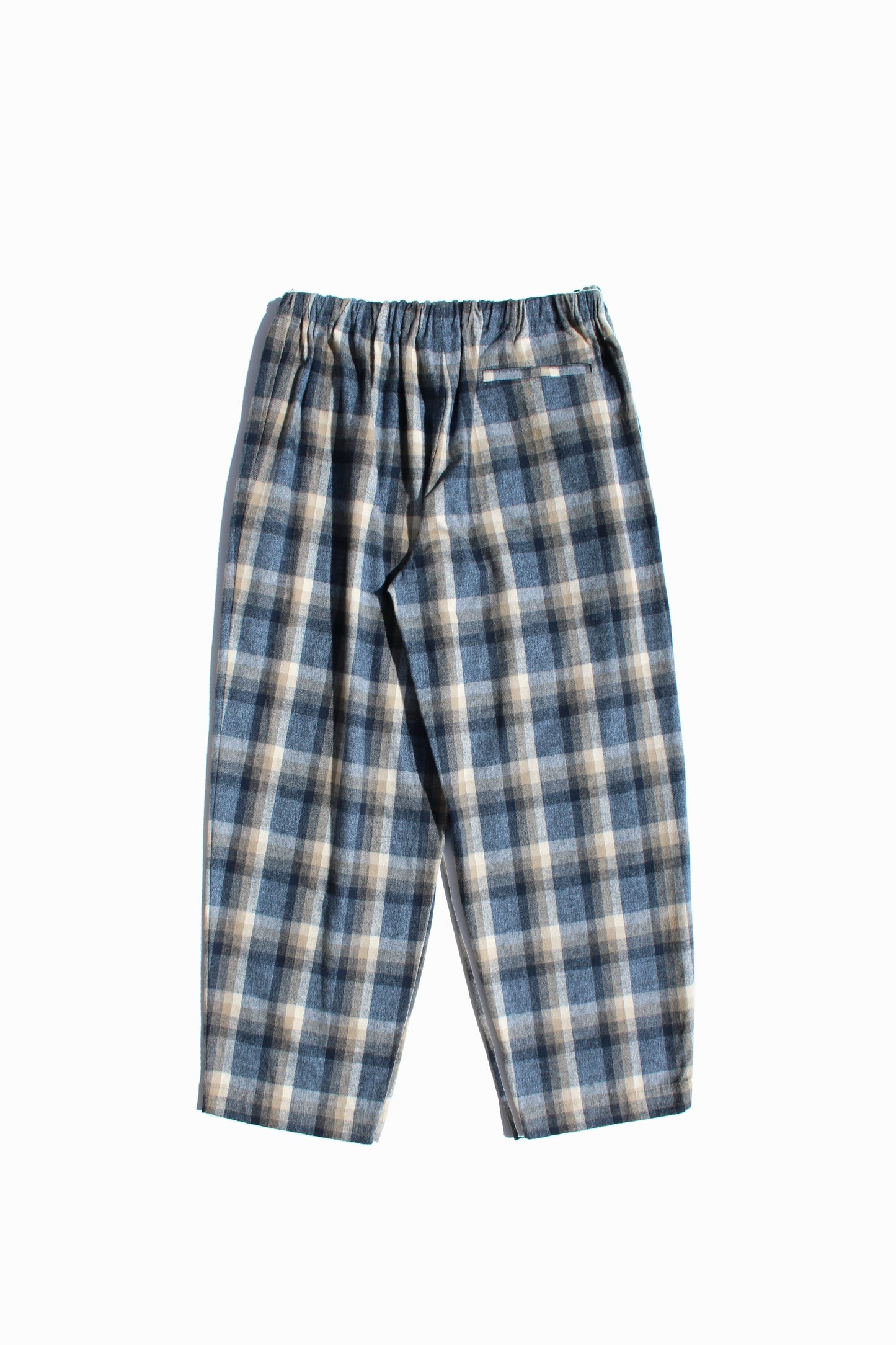 BASISBROEK REOVERT PANTS - BEIGE CHECK / BLUE CHECK