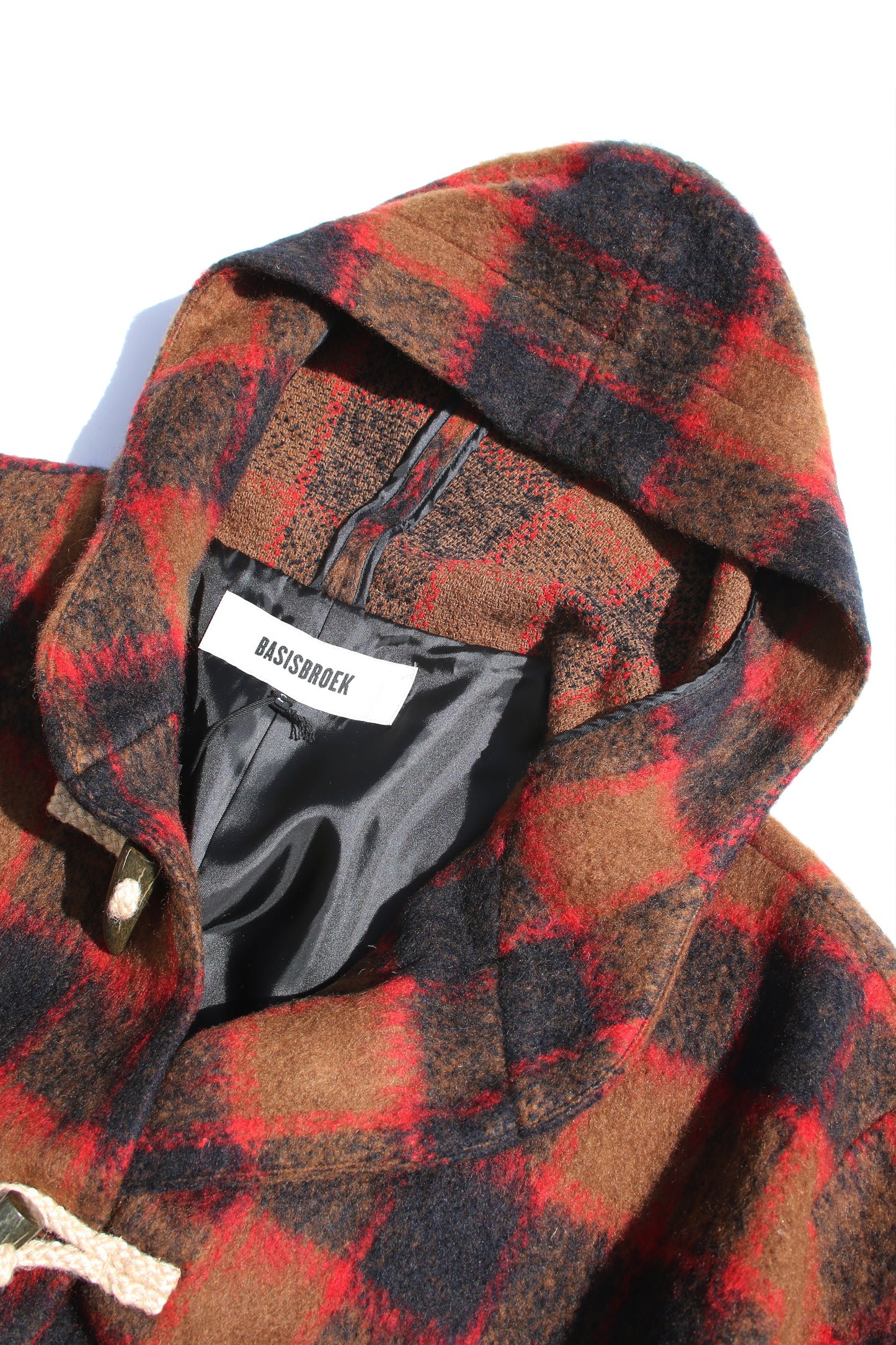 BASISBROEK ATHUS COAT - CAMEL CHECK