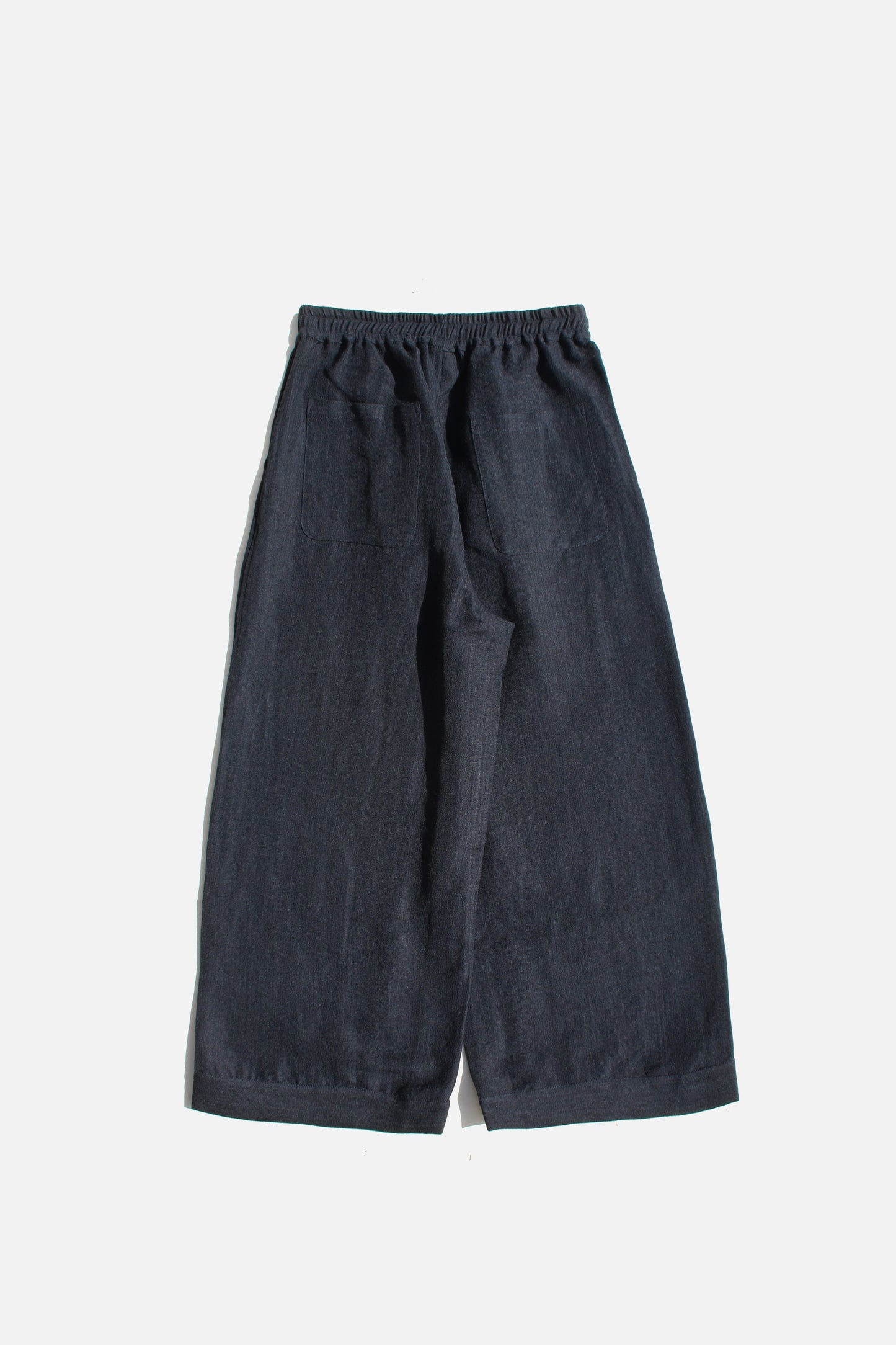 O PROJECT FINE HERRINGBONE EASY WIDE PANTS