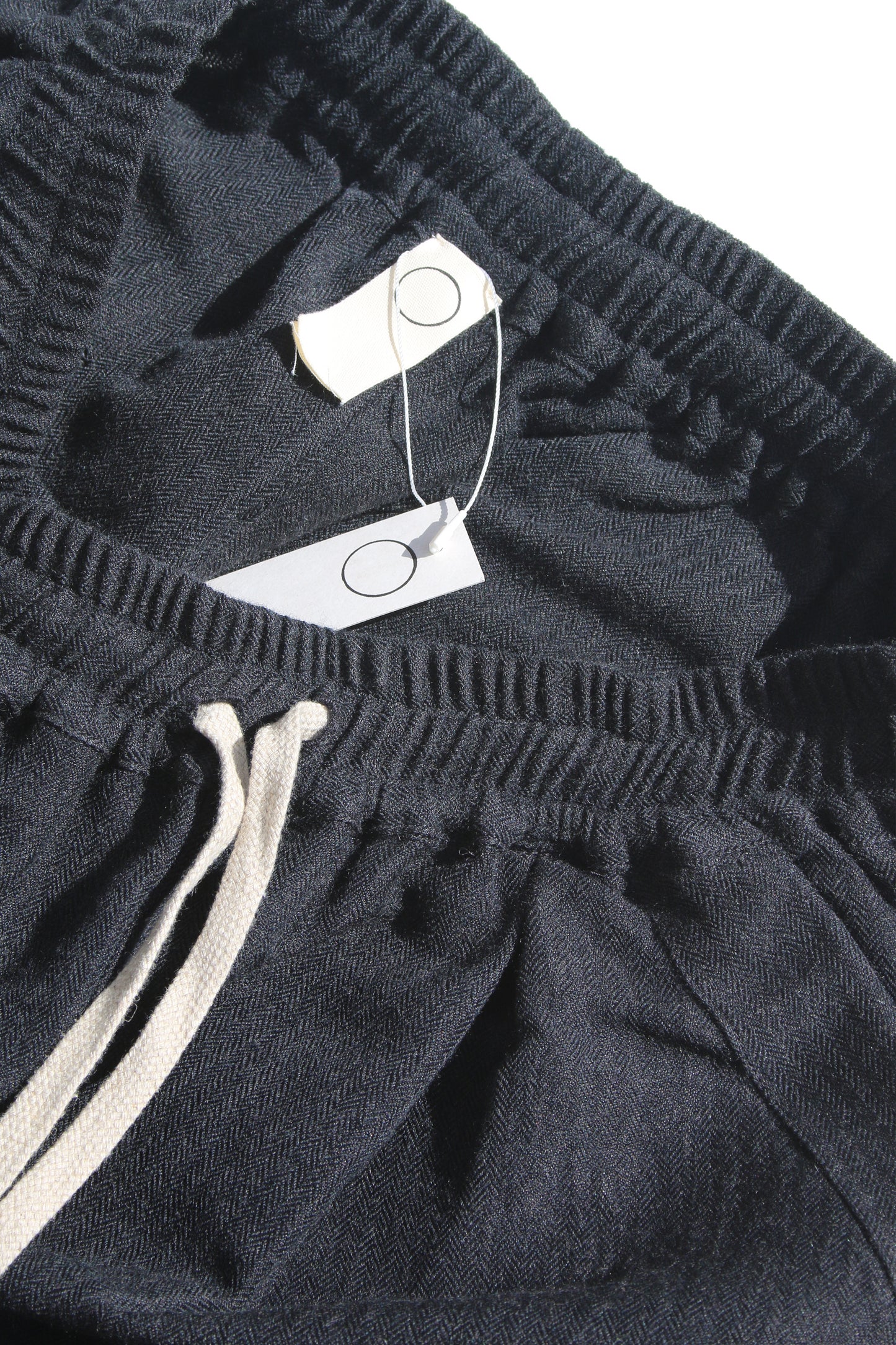 O PROJECT FINE HERRINGBONE EASY WIDE PANTS