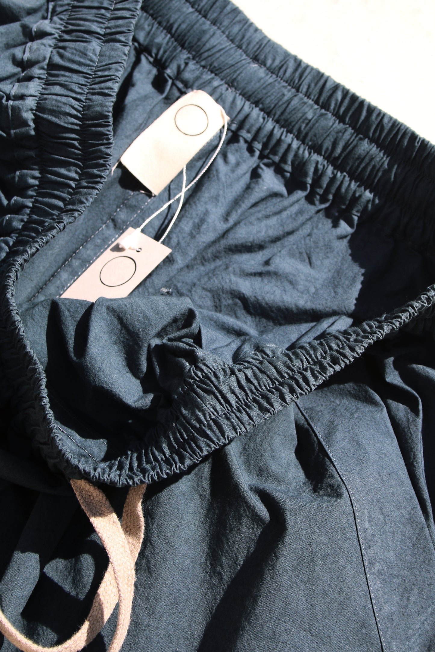 O PROJECT WASHED DENSE CLOTH EASY WIDE PANTS - CEMENT