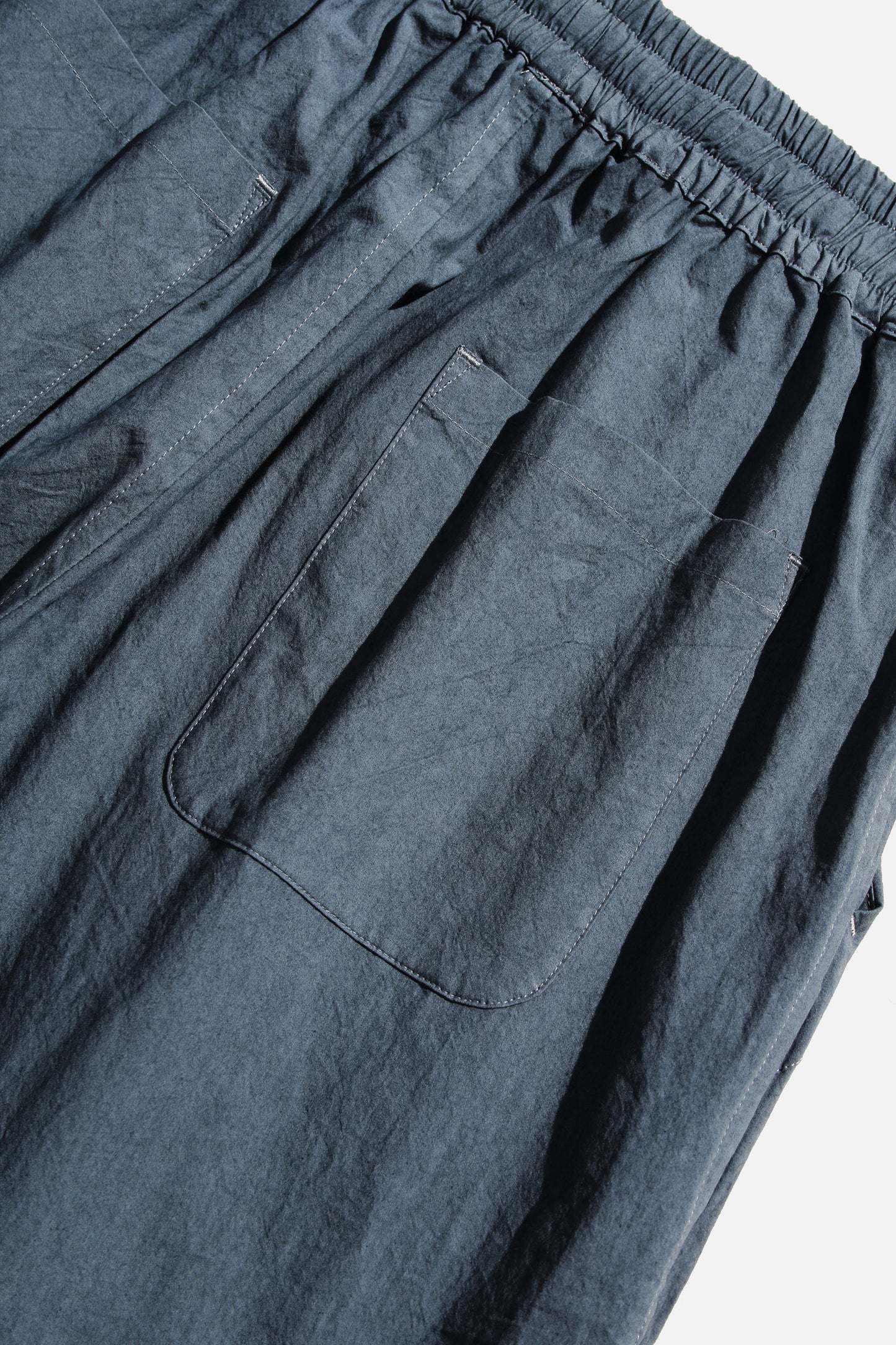 O PROJECT WASHED DENSE CLOTH EASY WIDE PANTS - CEMENT