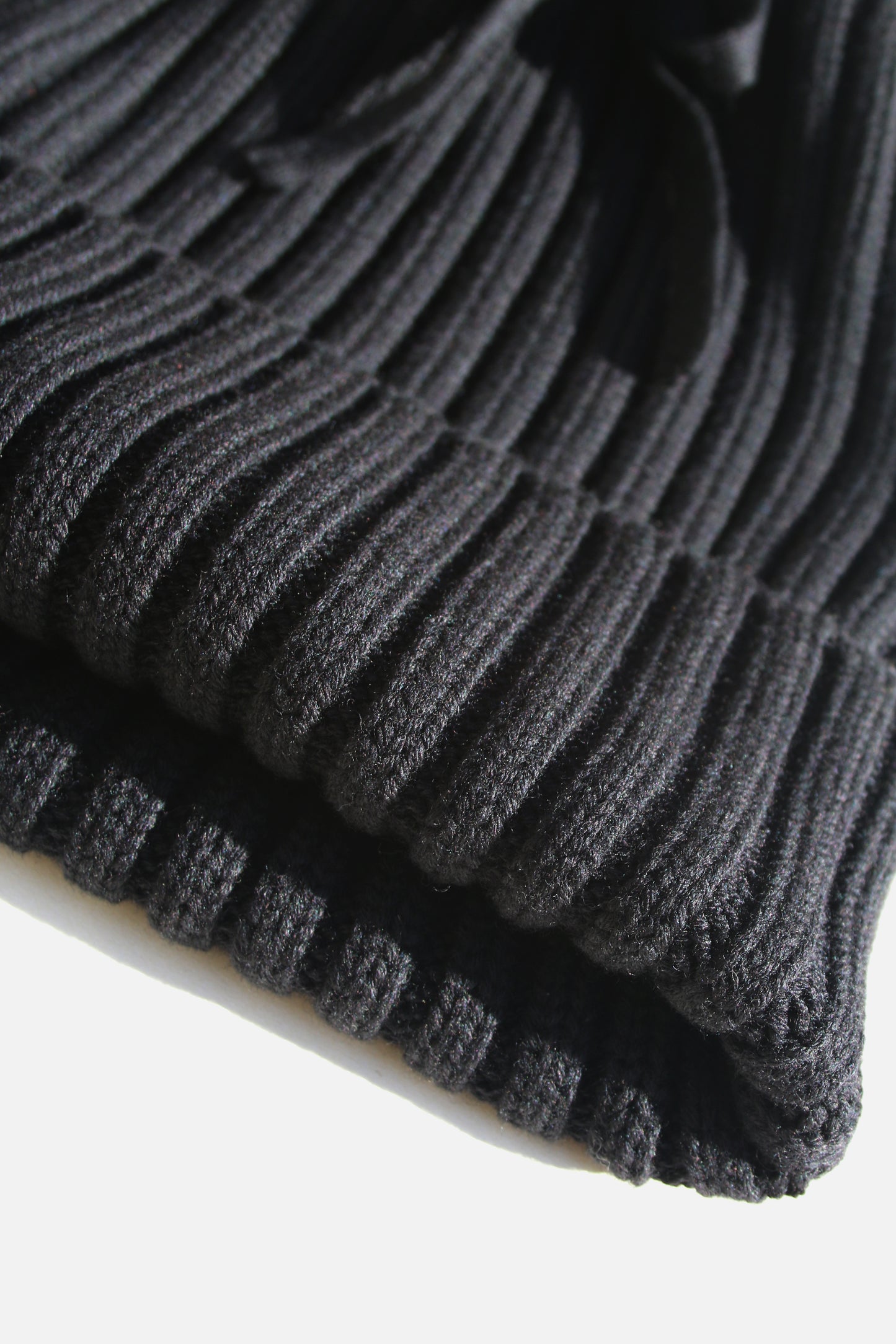 VOAAOV KNIT BEANIE - BLACK