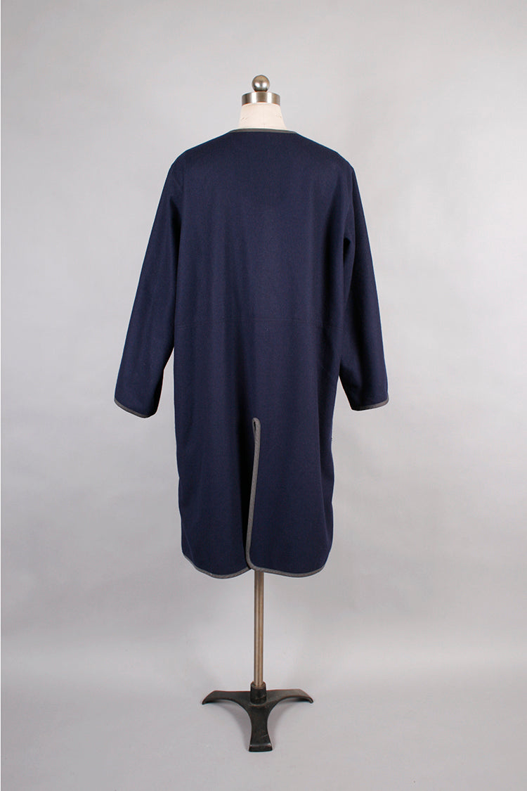 COMME des GARÇONS COMME des GARÇONS OPEN-ARM LONG COAT NAVY