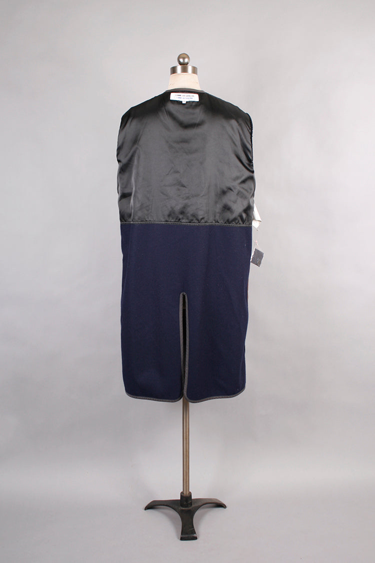 COMME des GARÇONS COMME des GARÇONS OPEN-ARM LONG COAT NAVY