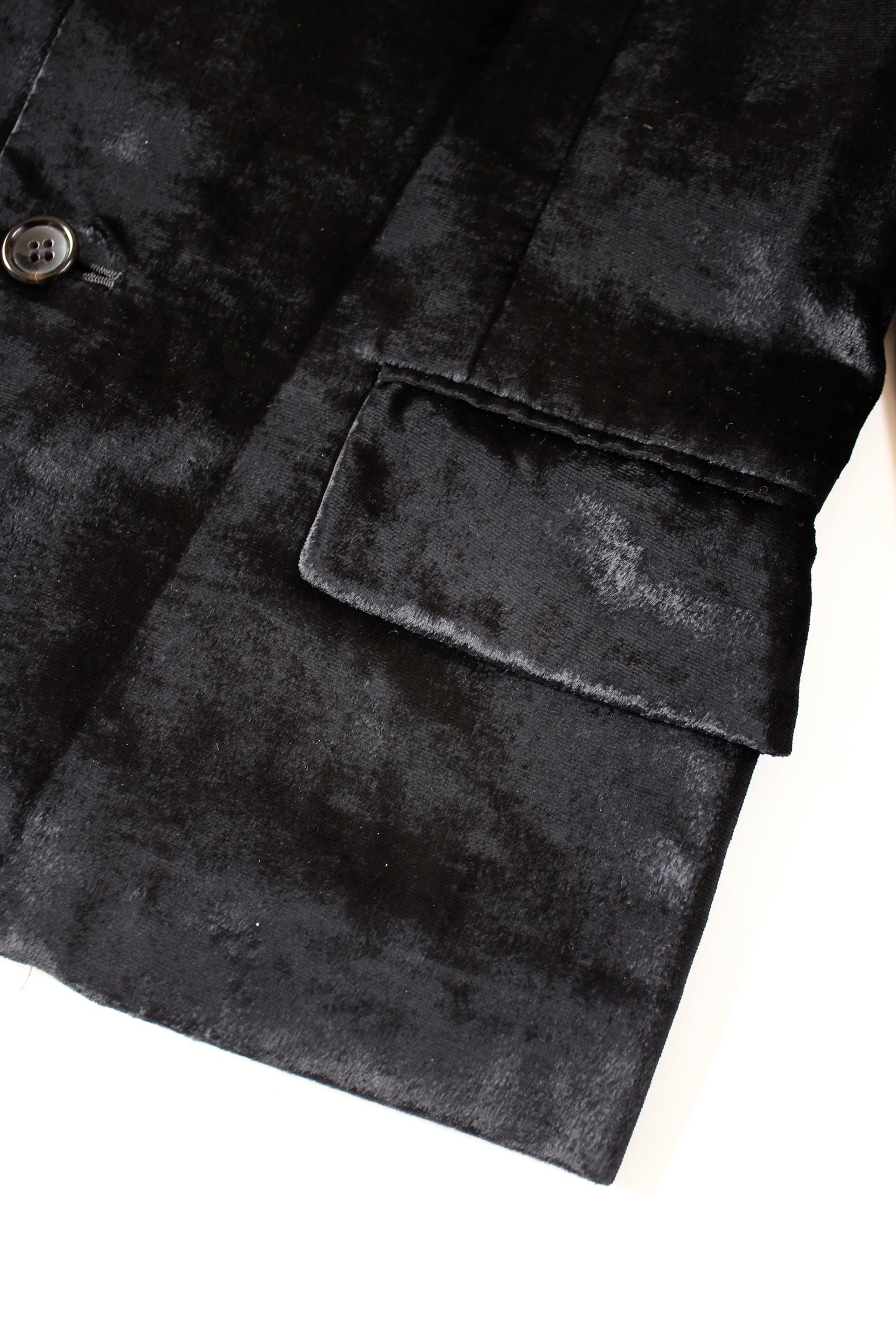 tricot COMME des GARÇONS RAYON VELVET JACKET BLACK