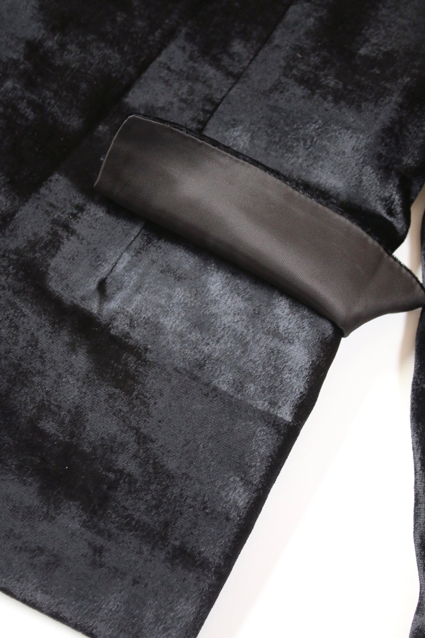 tricot COMME des GARÇONS RAYON VELVET JACKET BLACK