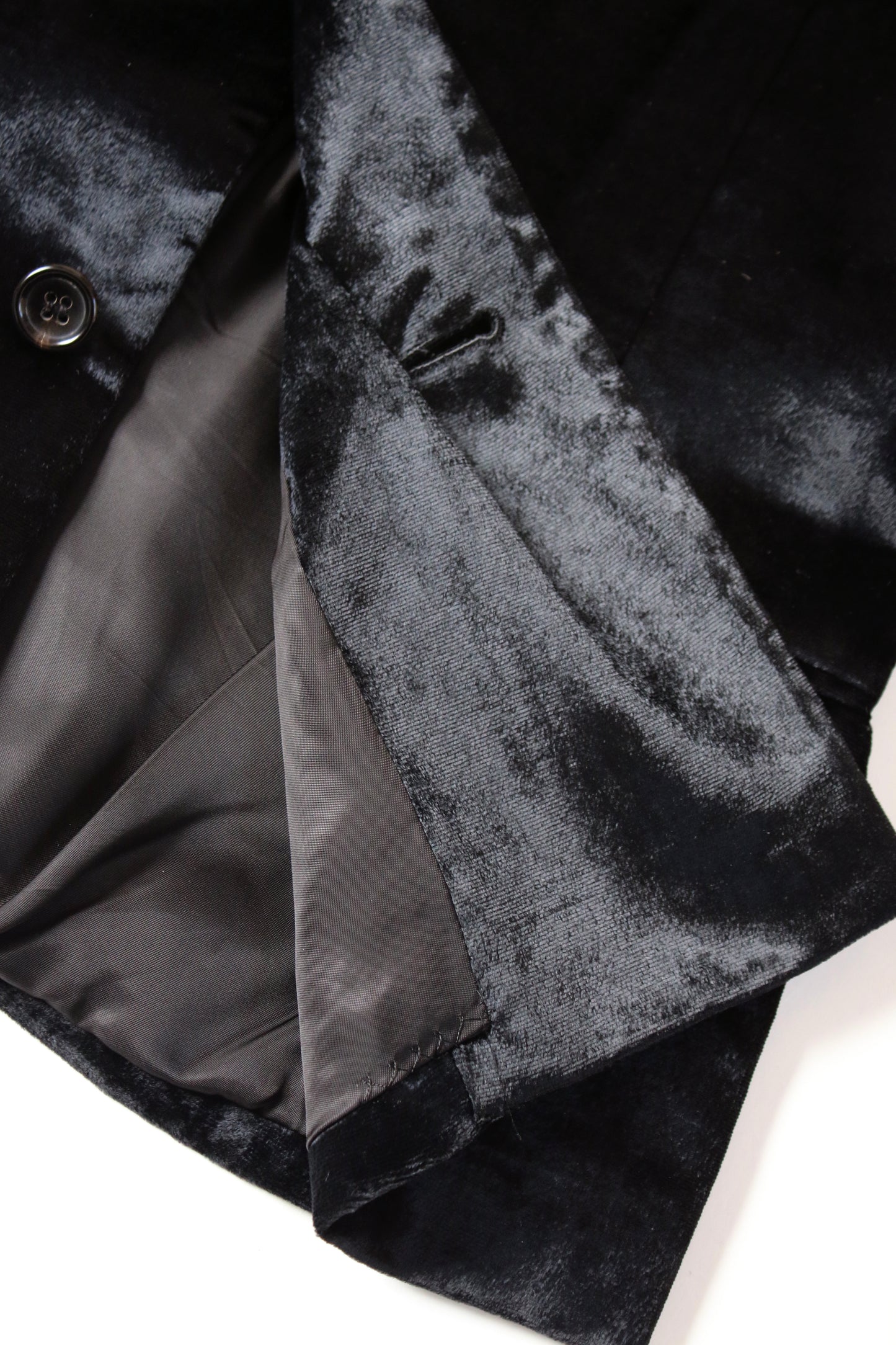 tricot COMME des GARÇONS RAYON VELVET JACKET BLACK