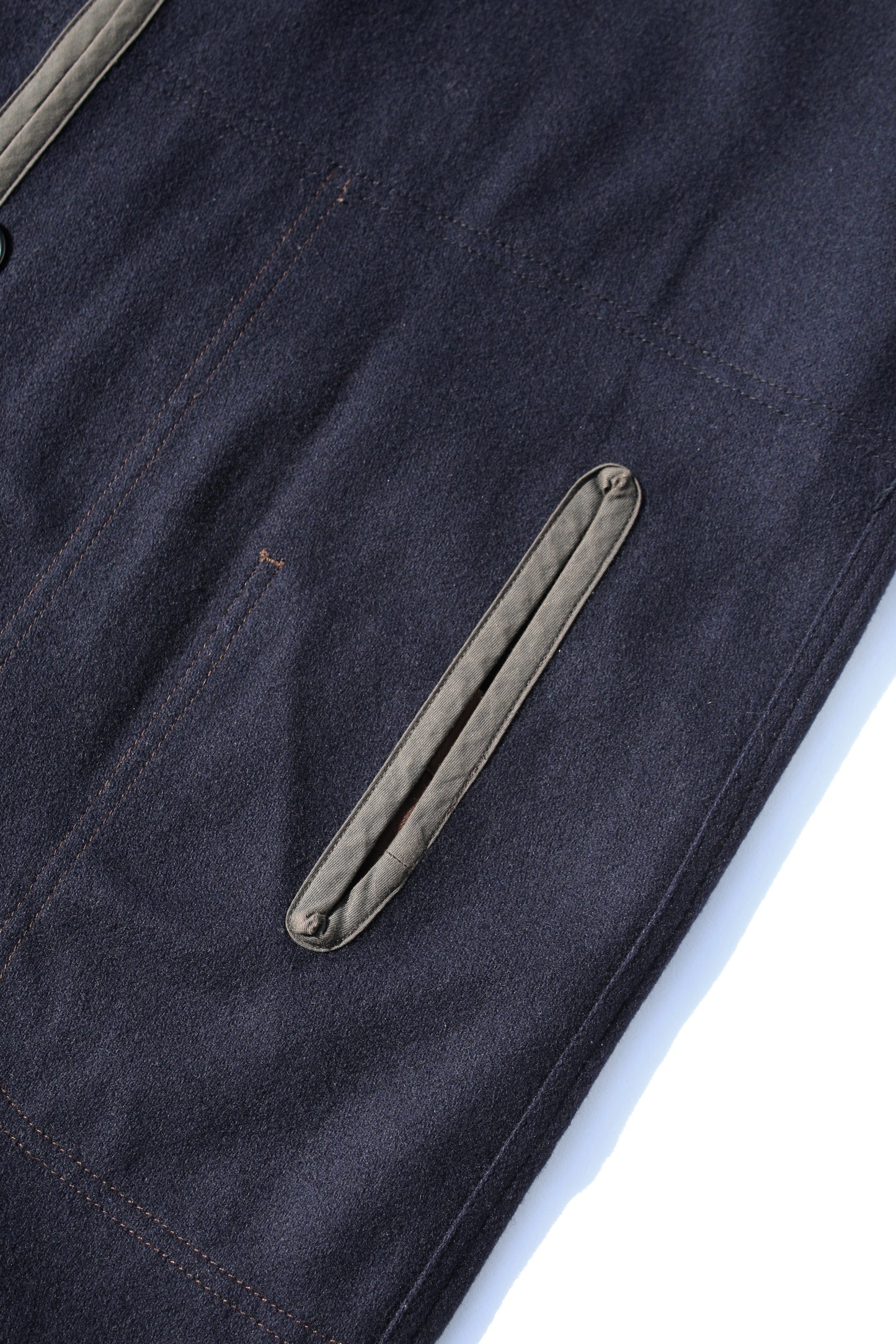 COMME des GARÇONS COMME des GARÇONS OPEN-ARM LONG COAT NAVY