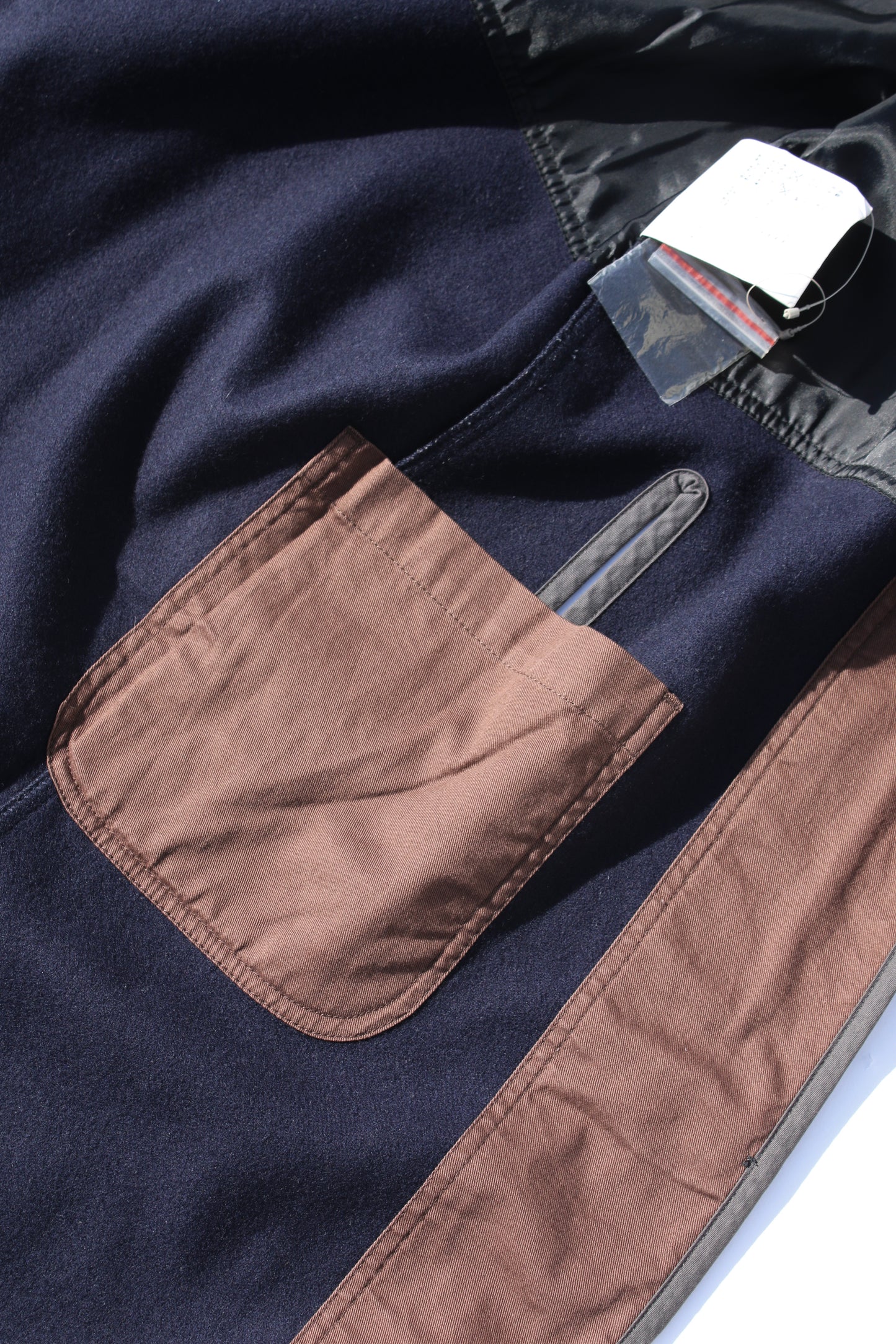 COMME des GARÇONS COMME des GARÇONS OPEN-ARM LONG COAT NAVY
