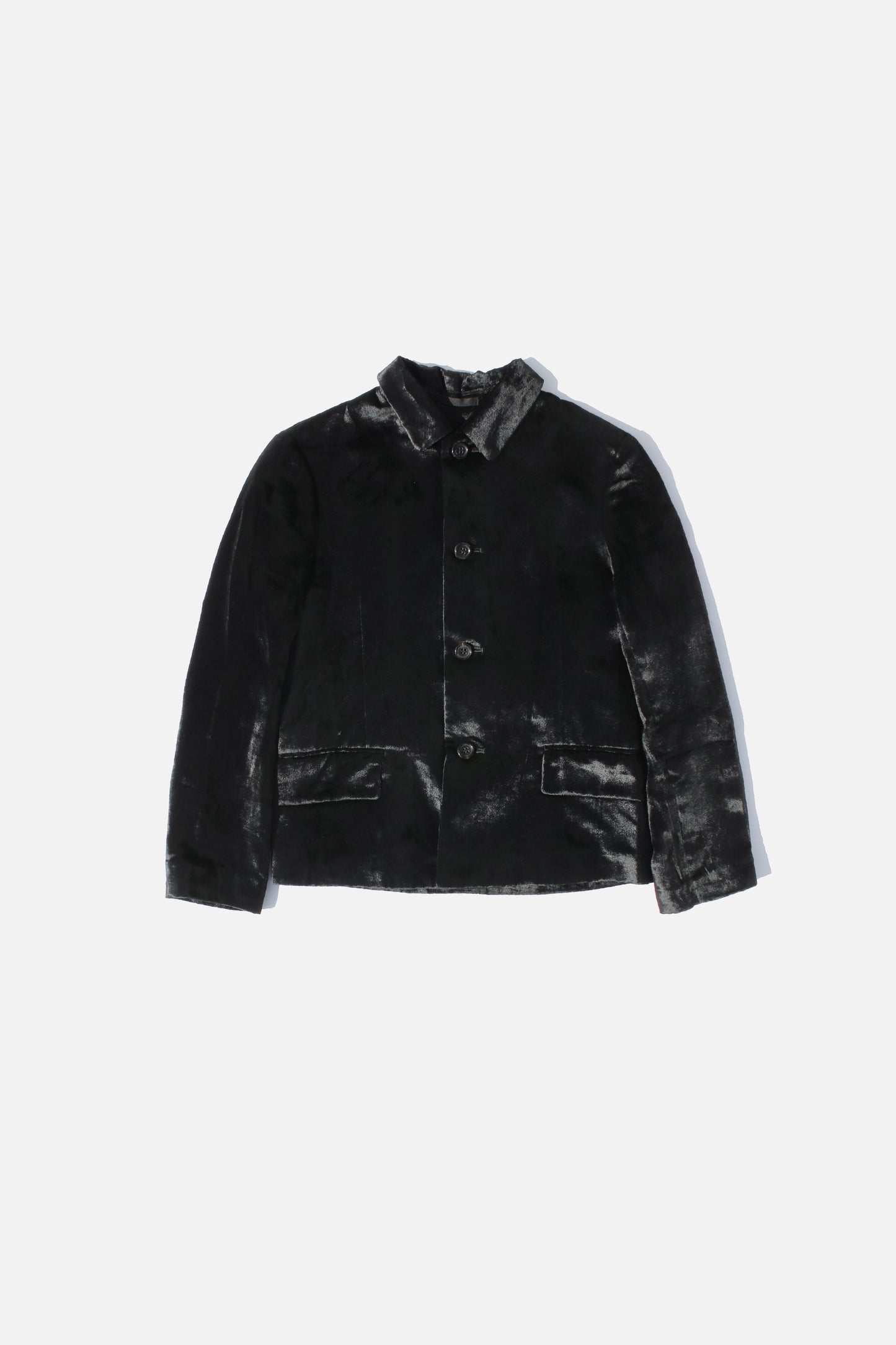 tricot COMME des GARÇONS RAYON VELVET JACKET BLACK