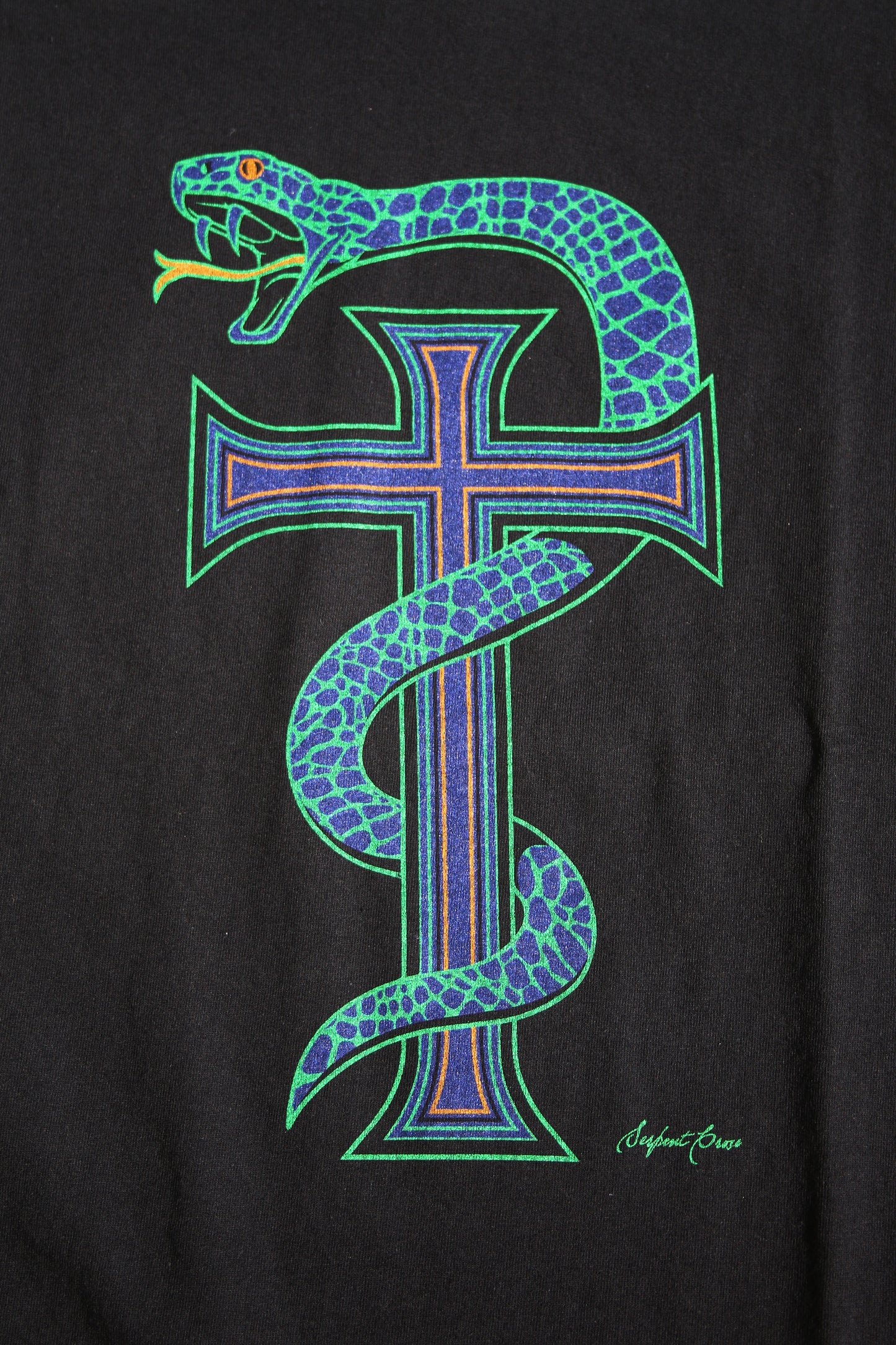 ESSAY OVERSIZED PRINT T-SHIRT - SNAKE CROSS