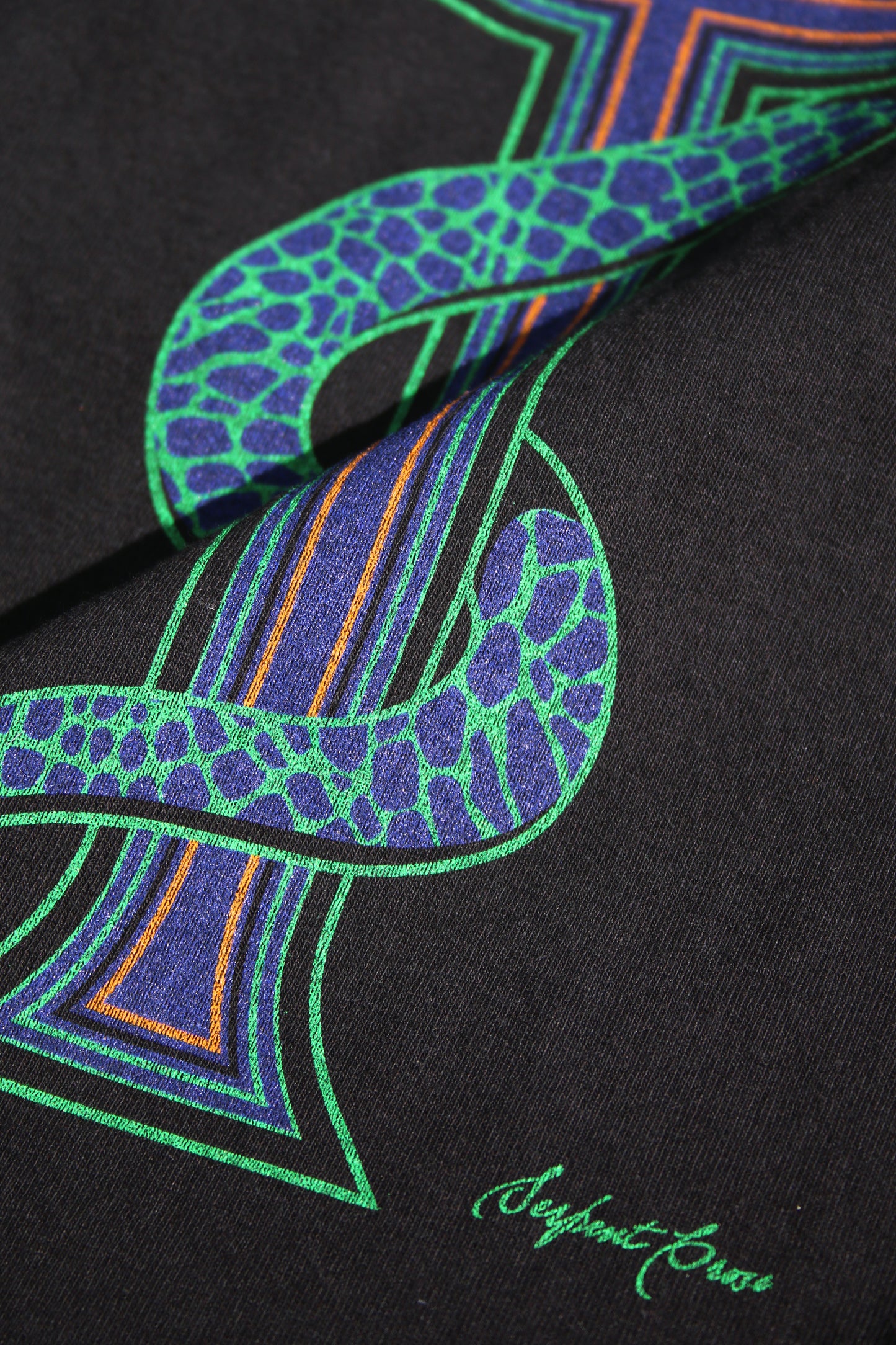 ESSAY OVERSIZED PRINT T-SHIRT - SNAKE CROSS