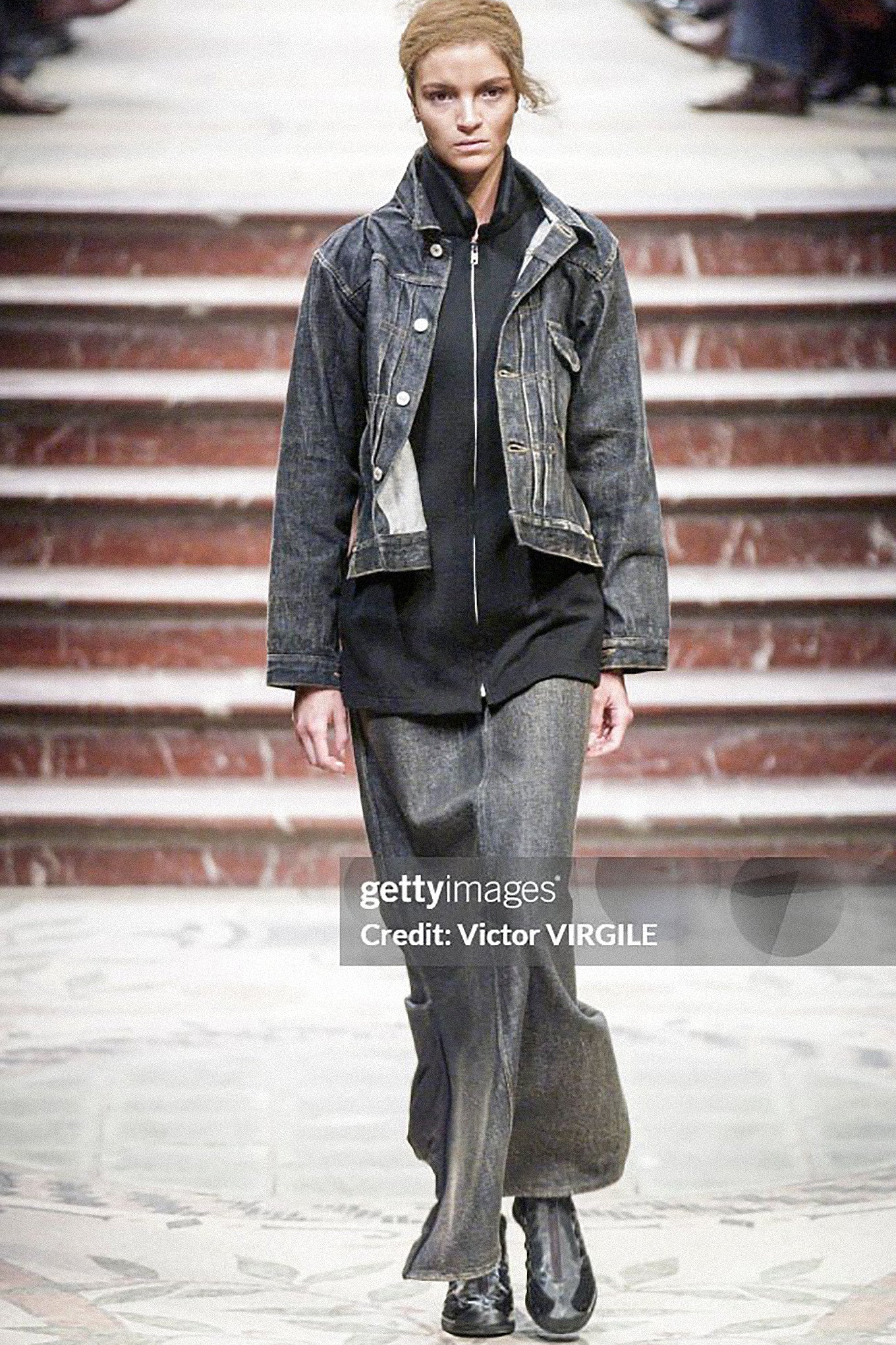 Yohji Yamamoto FEMME DENIM JACKET BLACK