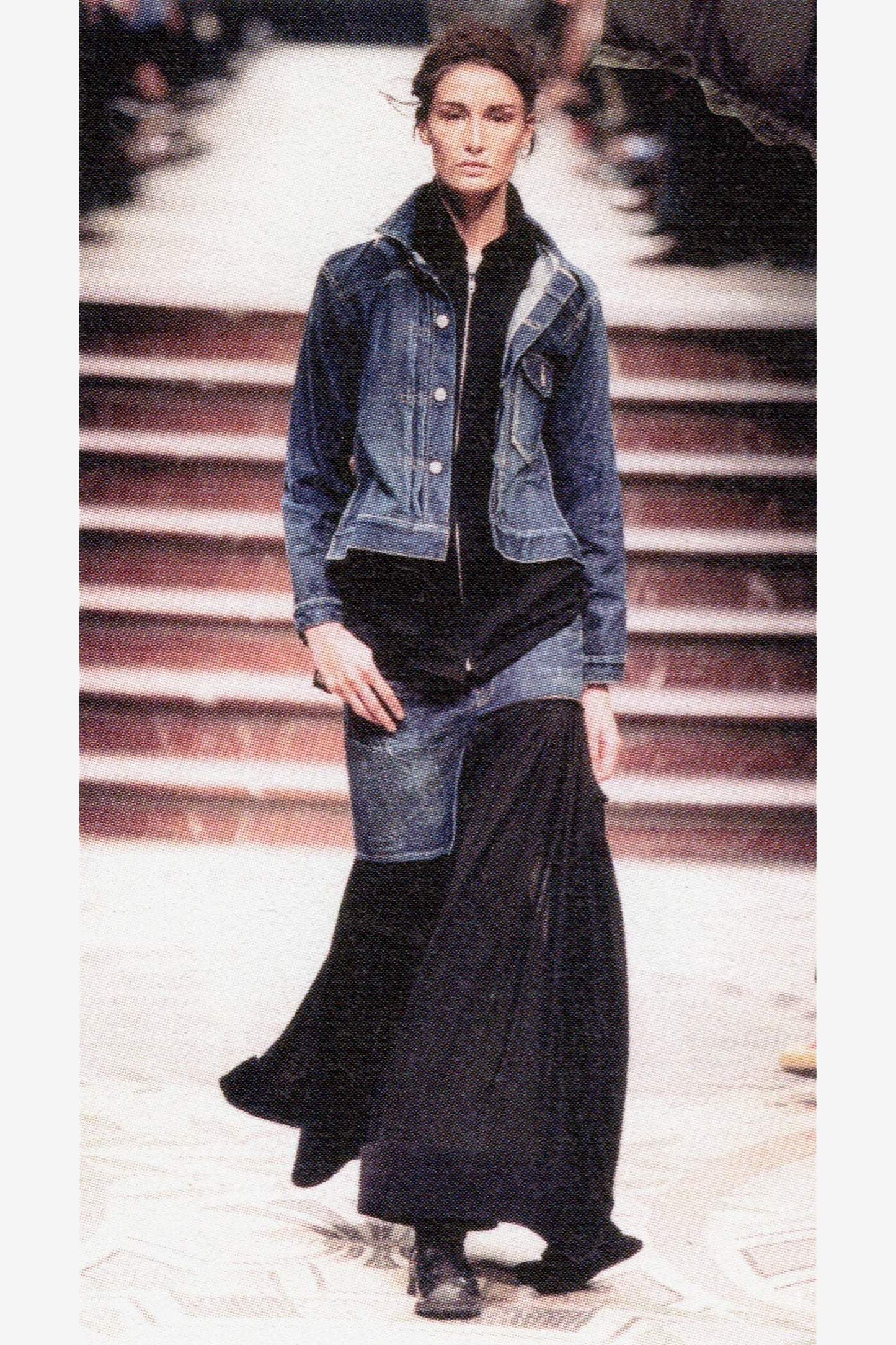 Yohji Yamamoto FEMME DENIM JACKET BLACK
