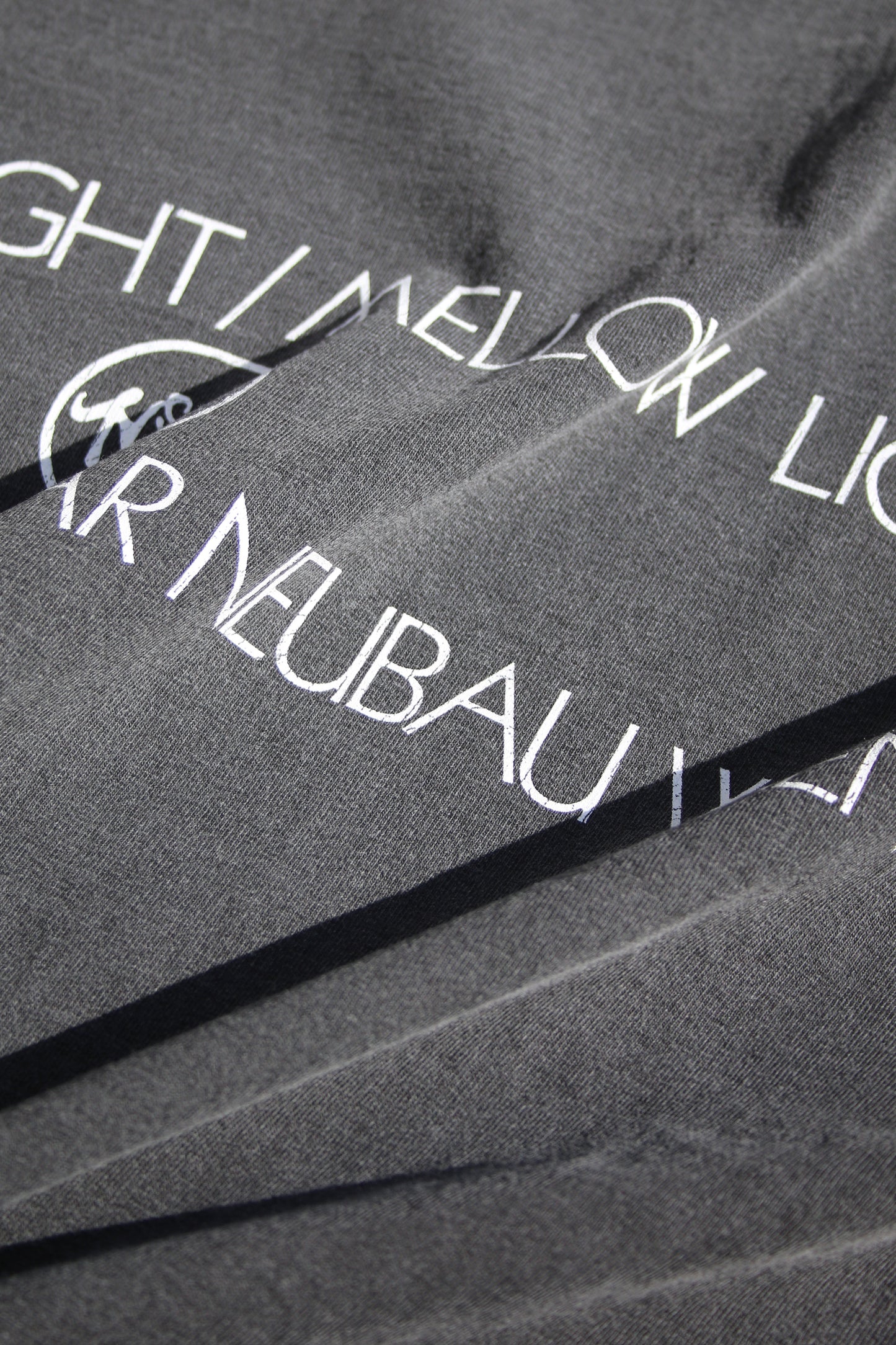 ESSAY PIGMENT DROPSHOULDER T-SHIRT - CHARCOAL