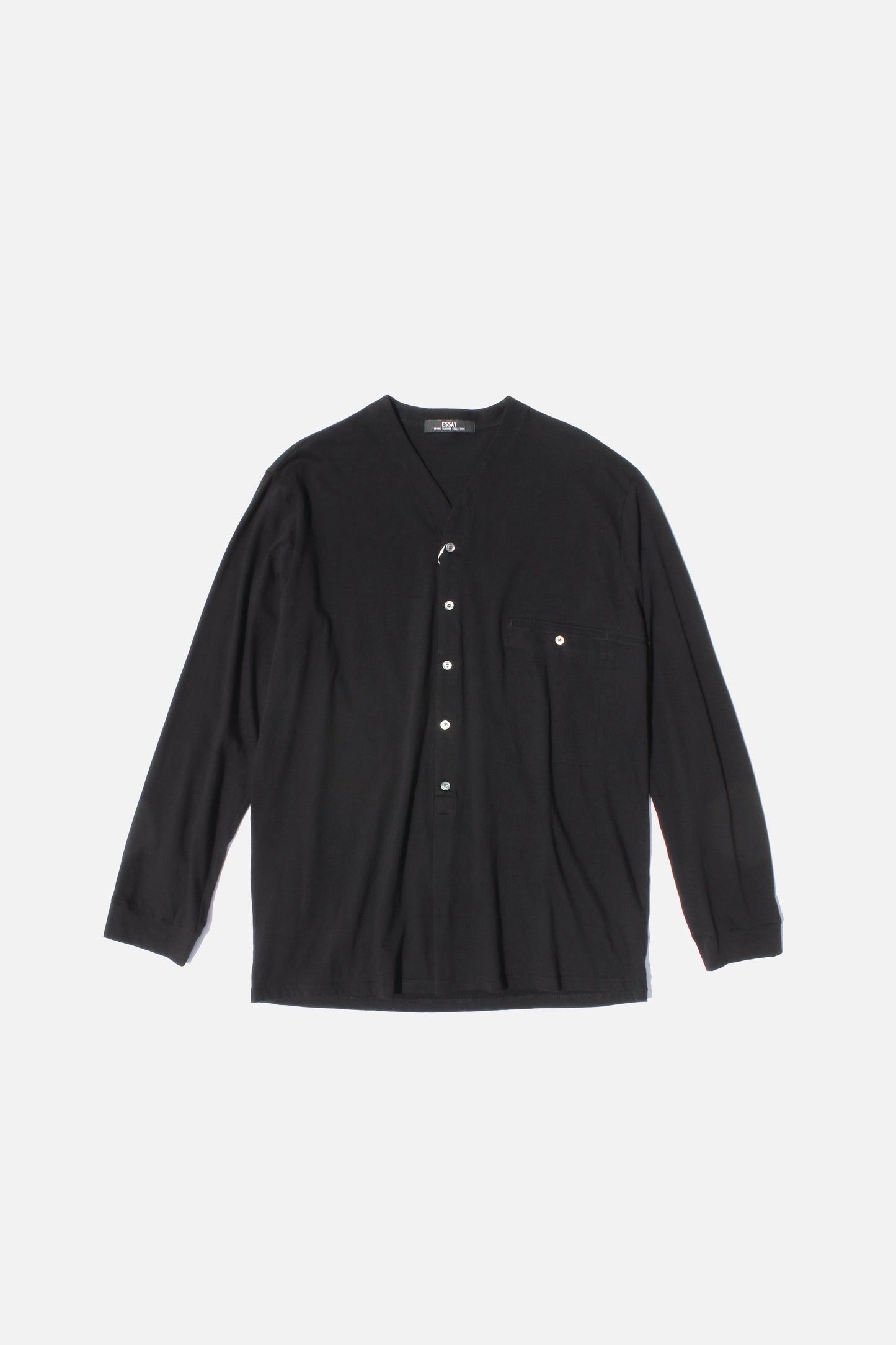 ESSAY HENRY JERSEY SHIRT - BLACK
